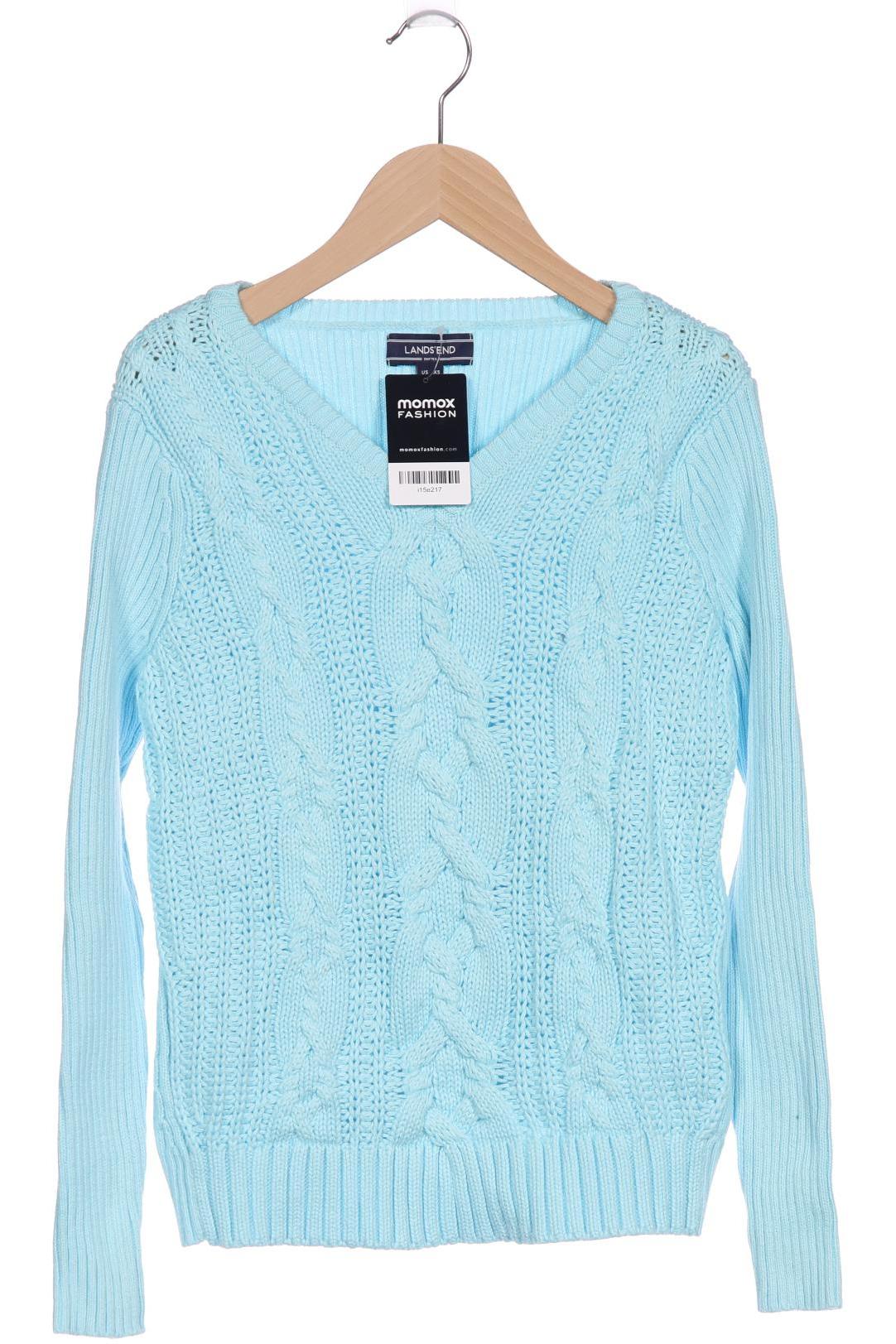 

Lands End Damen Pullover, blau, Gr. 34