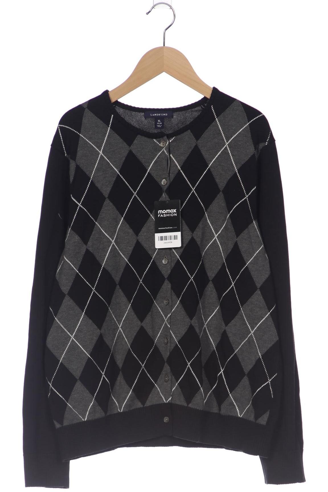 

Lands End Damen Strickjacke, schwarz, Gr. 44