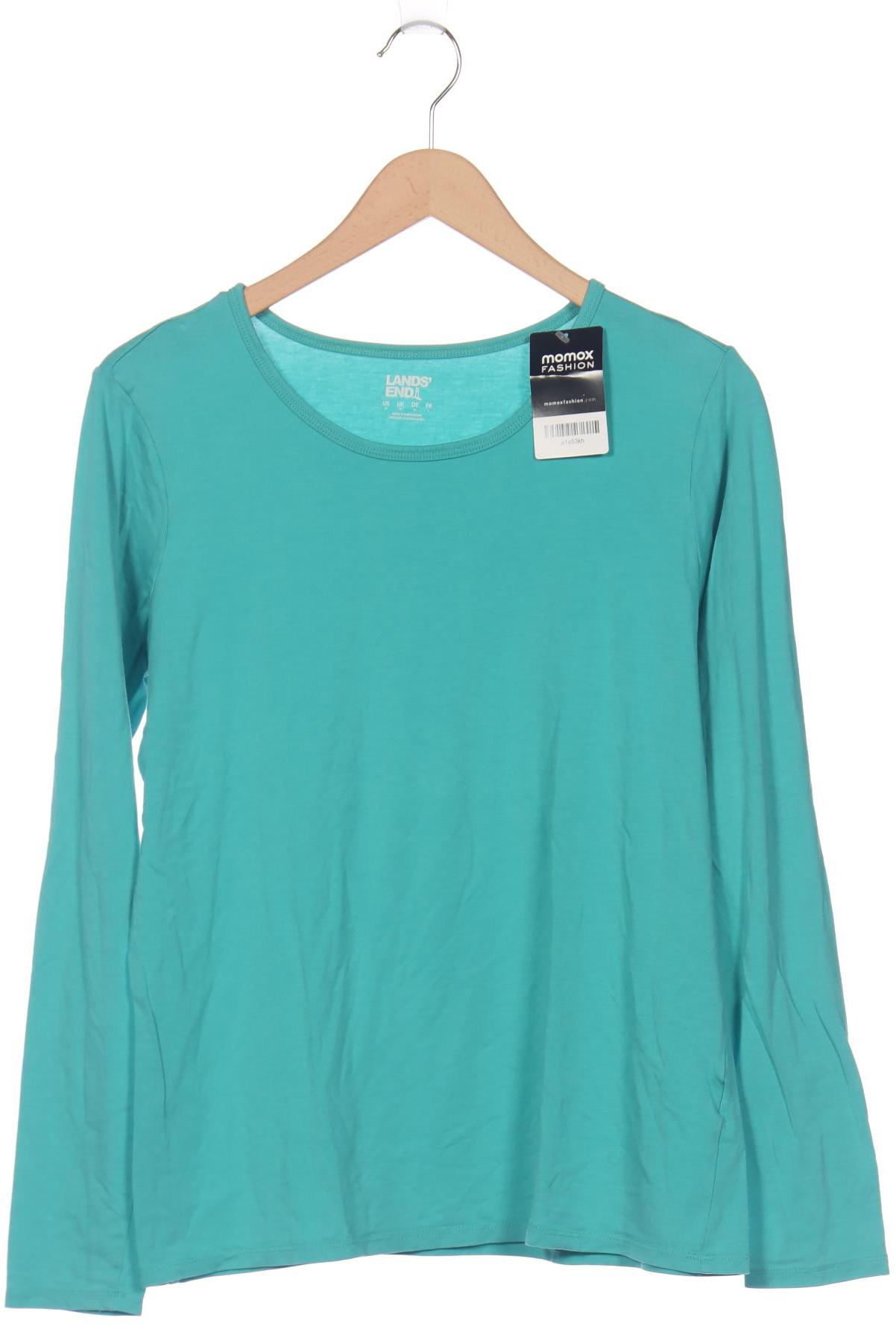 

Lands End Damen Langarmshirt, türkis, Gr. 38