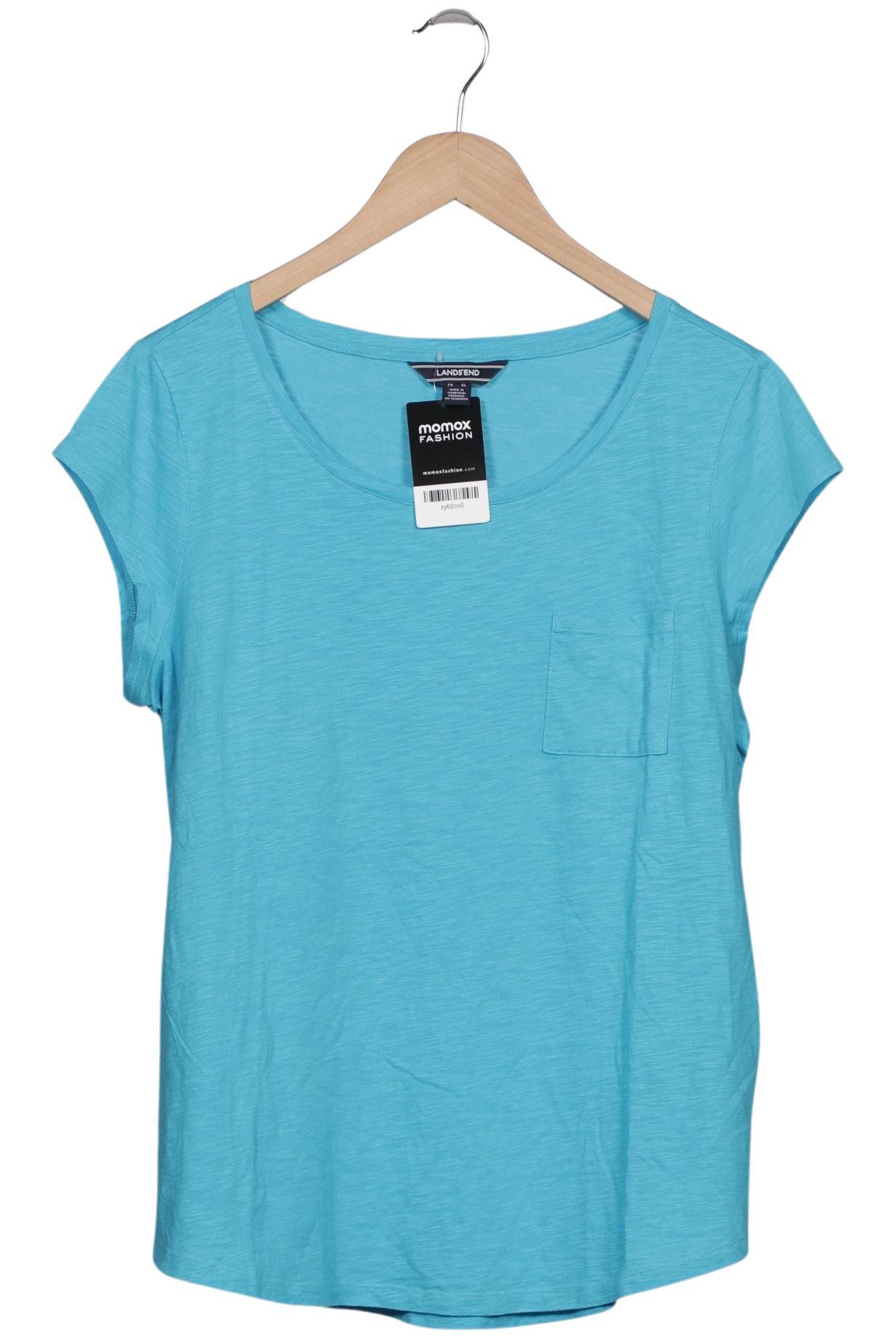 

Lands End Damen T-Shirt, blau, Gr. 42