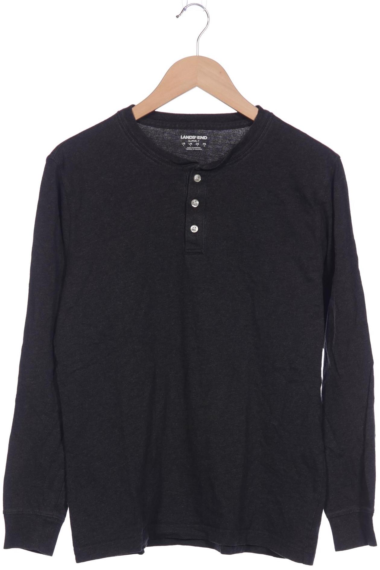 

Lands End Herren Langarmshirt, grau, Gr. 46