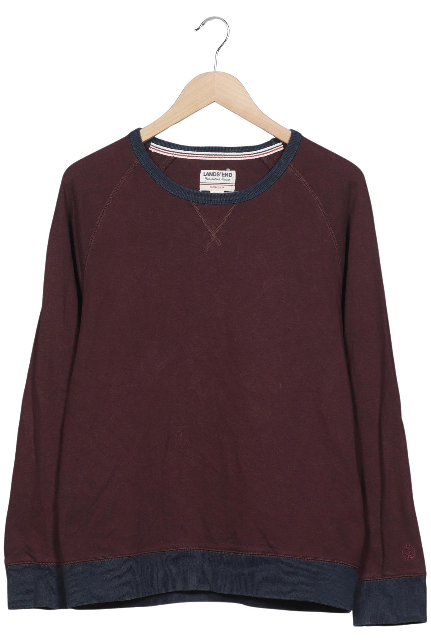 

Lands End Herren Sweatshirt, bordeaux, Gr. 48