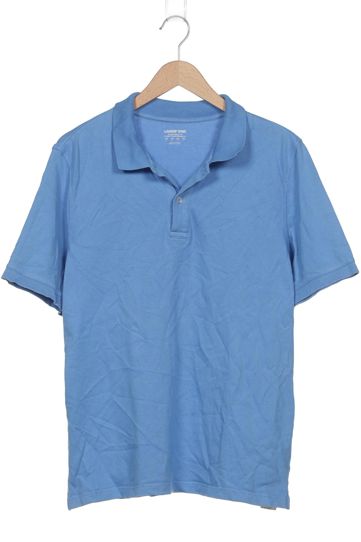 

Lands End Herren Poloshirt, blau, Gr. 48