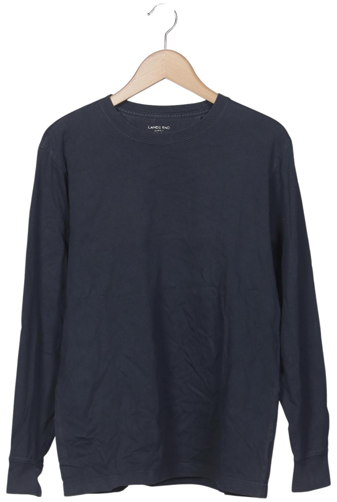 

Lands End Herren Langarmshirt, marineblau, Gr. 48