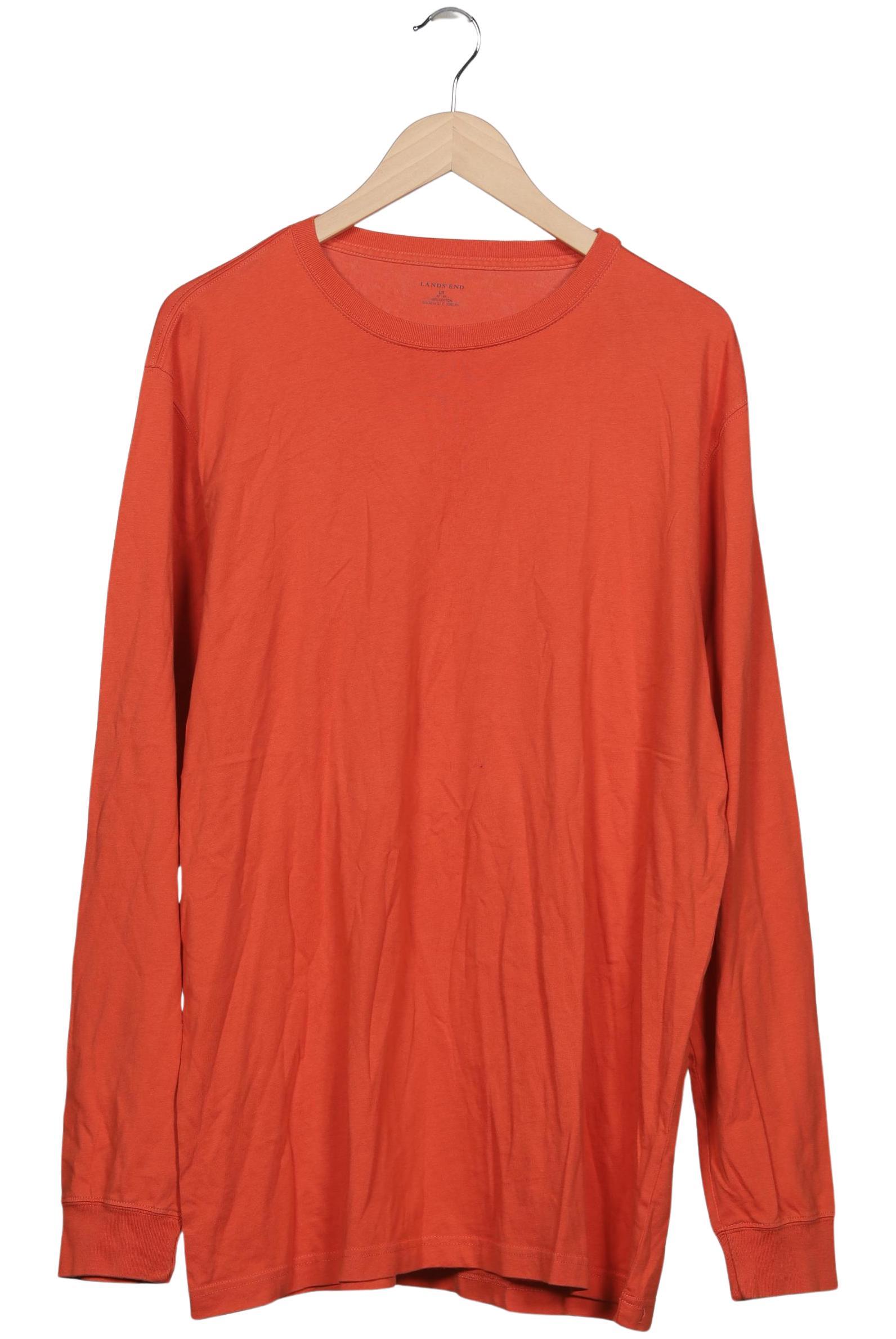 Thumbnail - Lands End Herren Langarmshirt, orange, Gr. 52