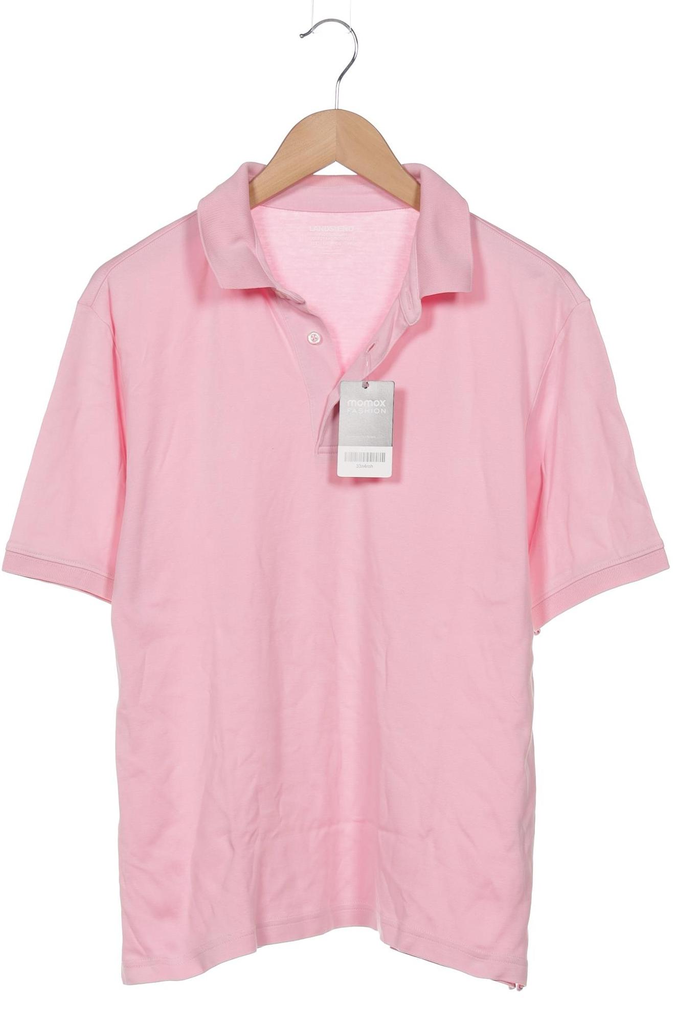

Lands End Herren Poloshirt, pink, Gr. 48