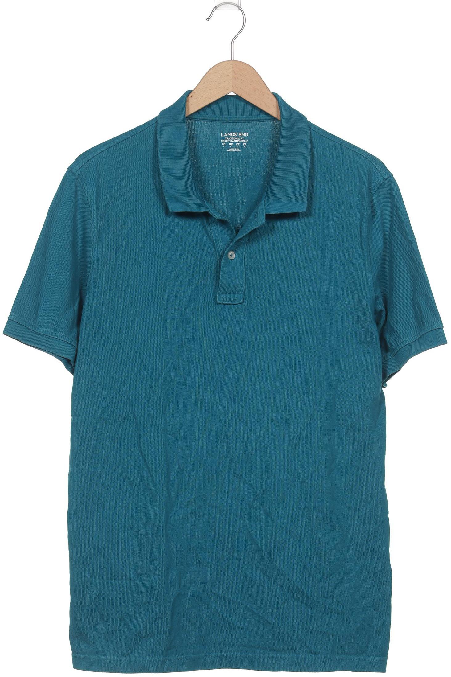 

Lands End Herren Poloshirt, türkis, Gr. 52