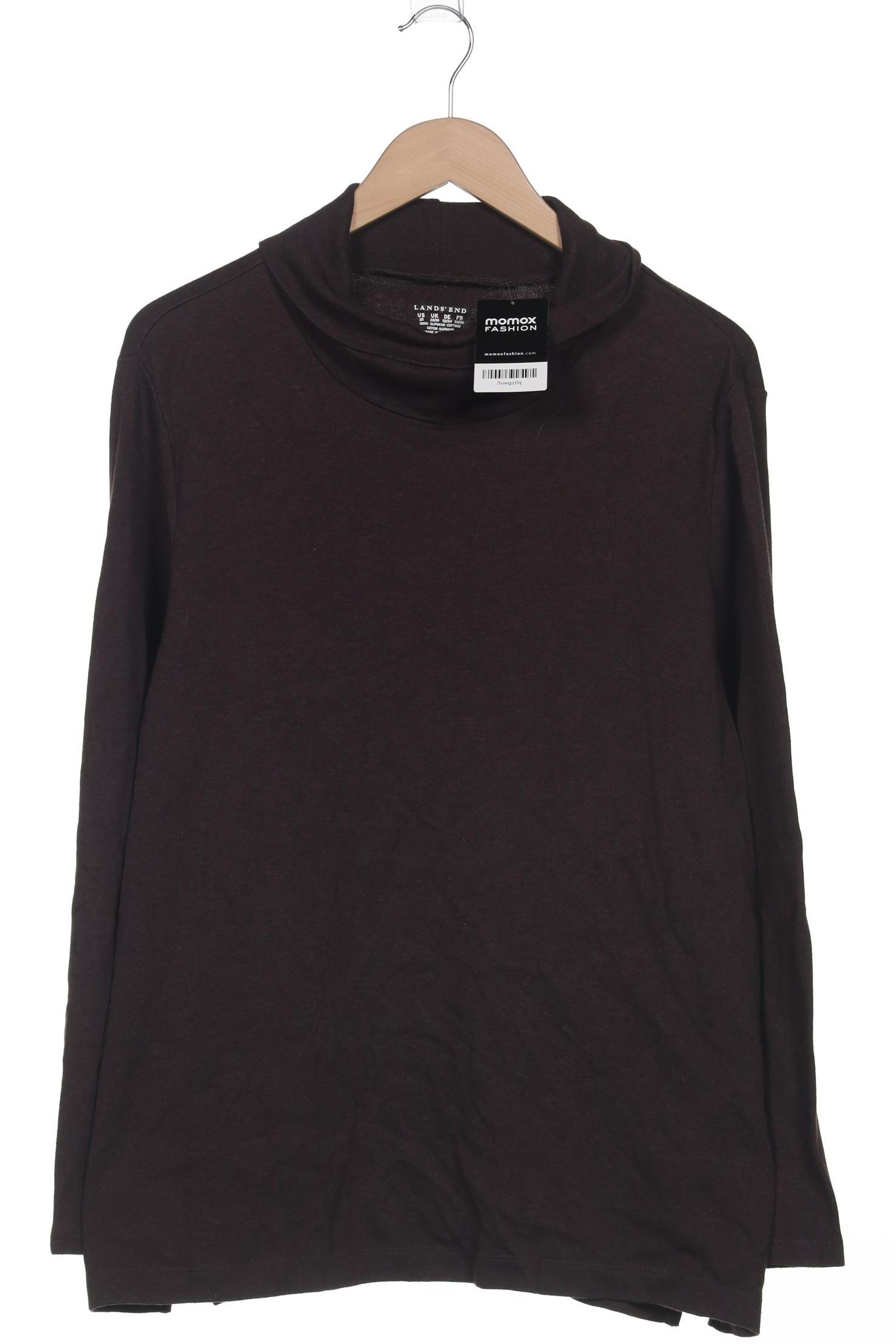 

Lands End Herren Langarmshirt, bordeaux, Gr. 52