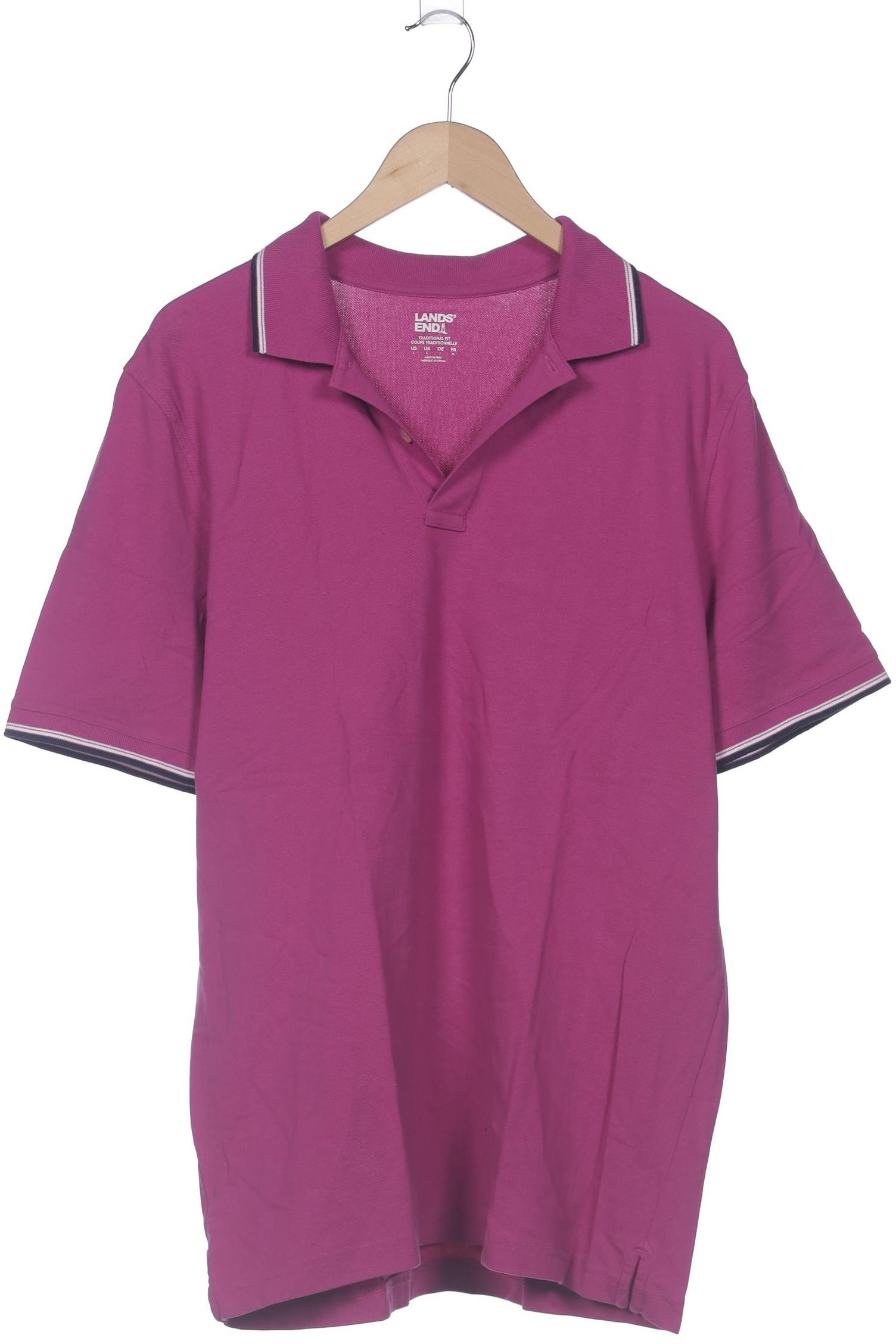 

Lands End Herren Poloshirt, pink, Gr. 52