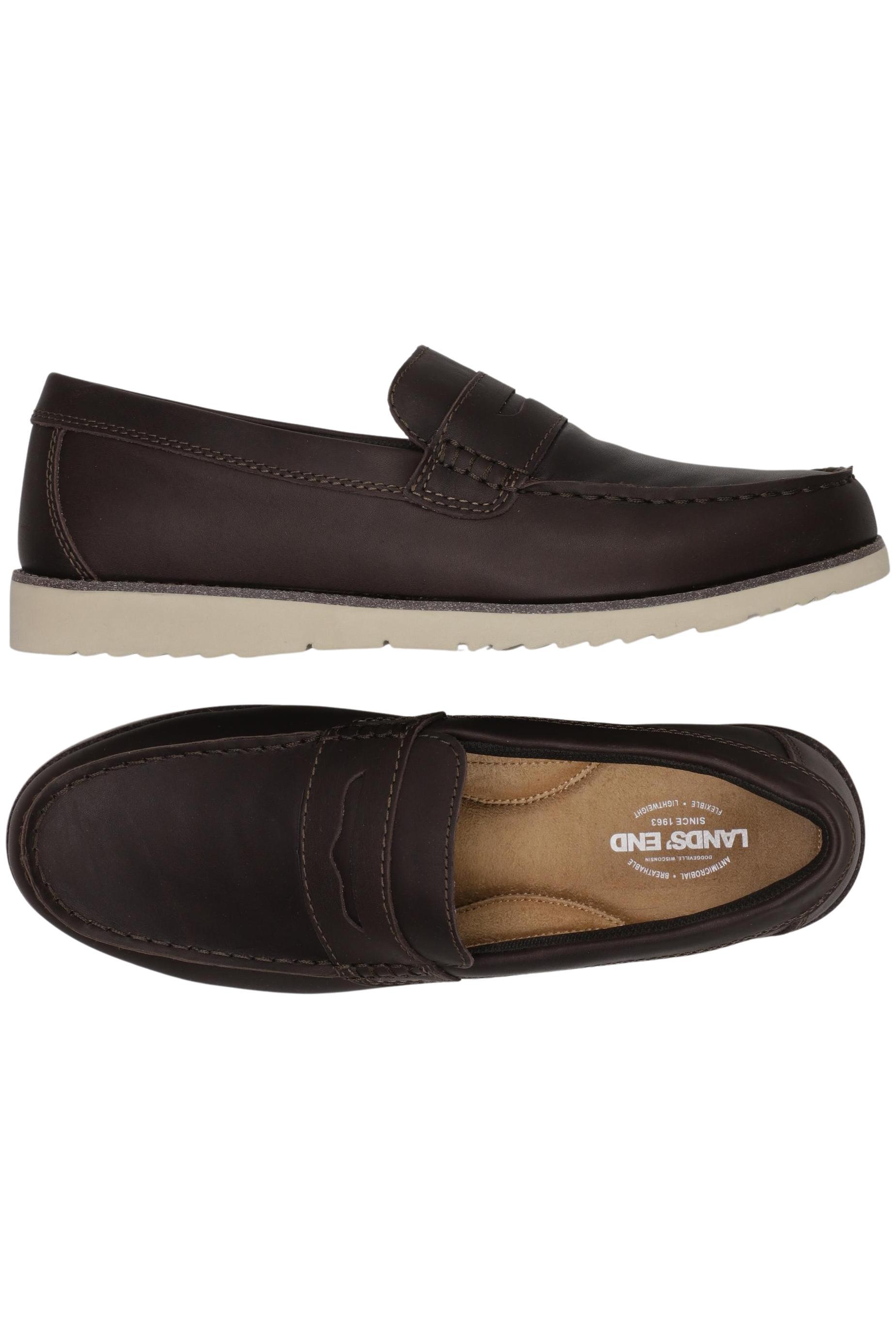 

Lands End Herren Halbschuh, braun, Gr. 47