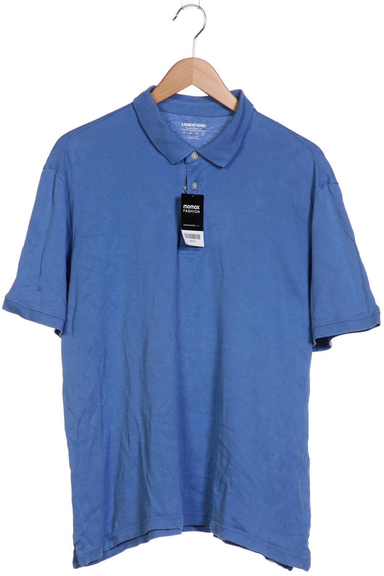 

Lands End Herren Poloshirt, blau, Gr. 52