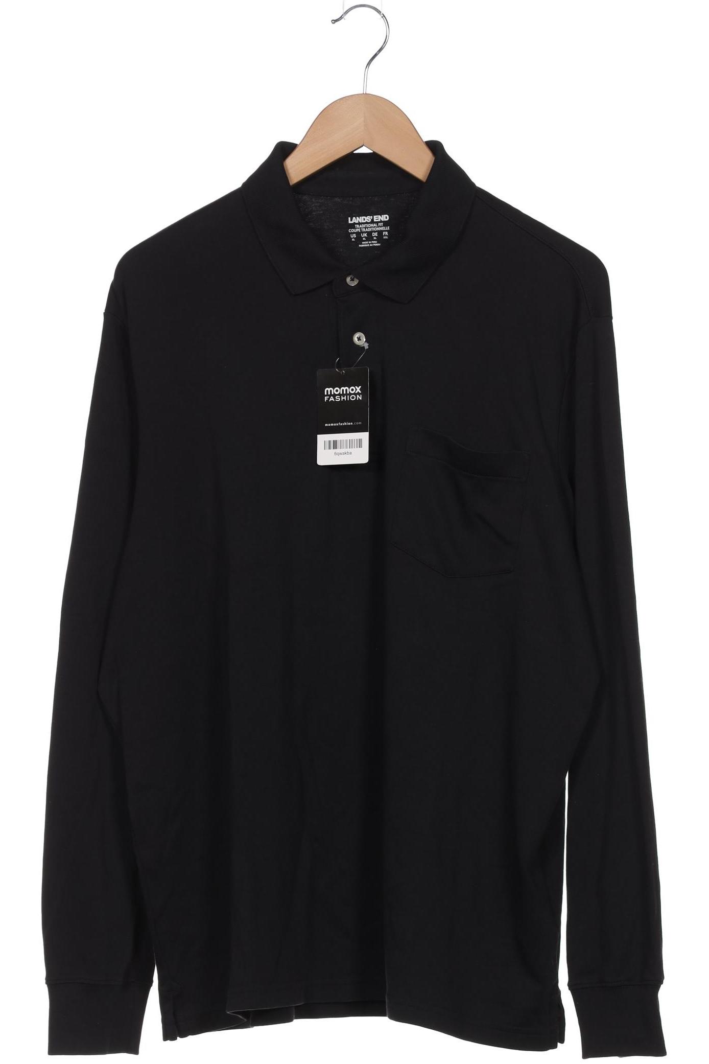 

Lands End Herren Poloshirt, schwarz, Gr. 54