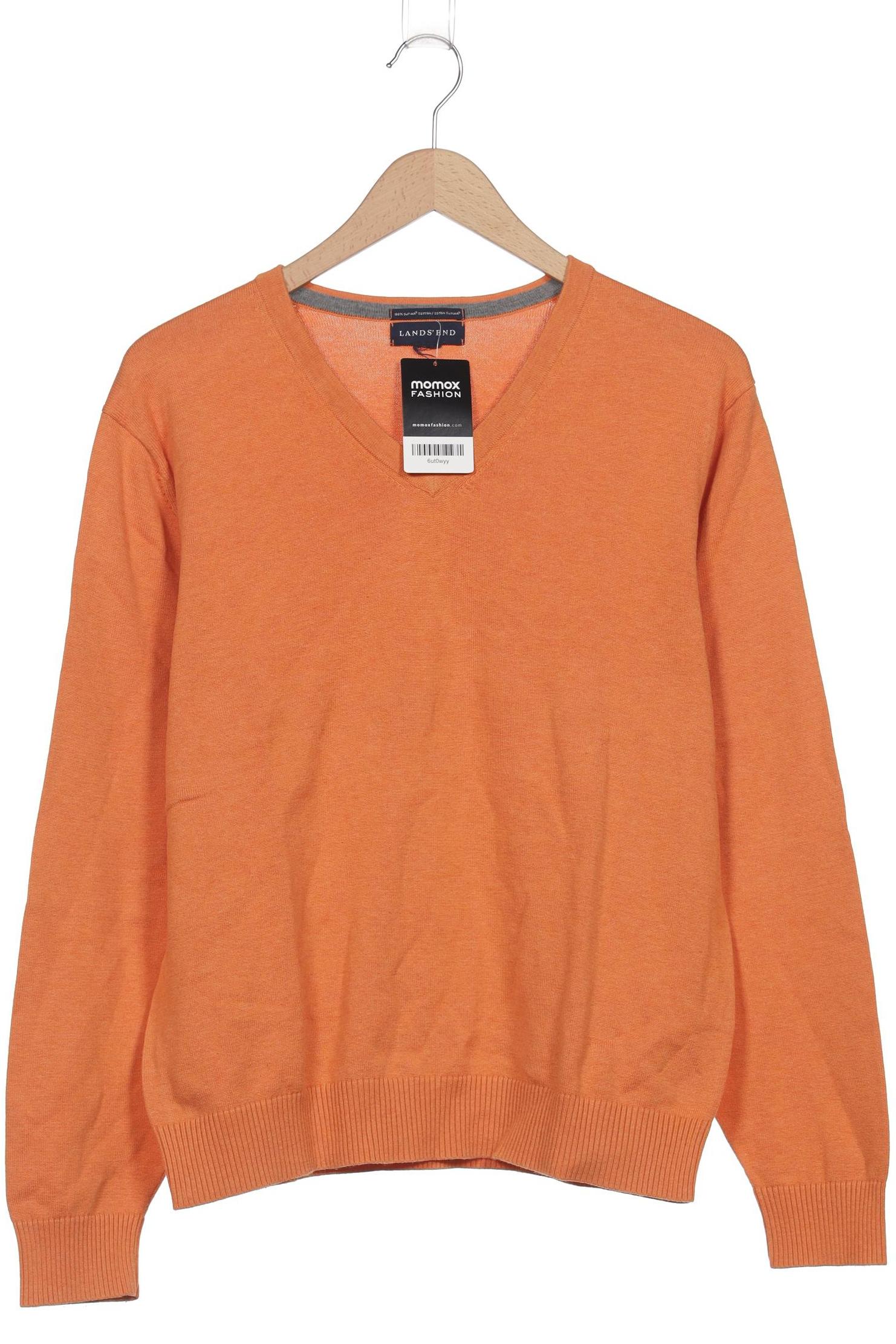 

Lands End Herren Pullover, orange, Gr. 58