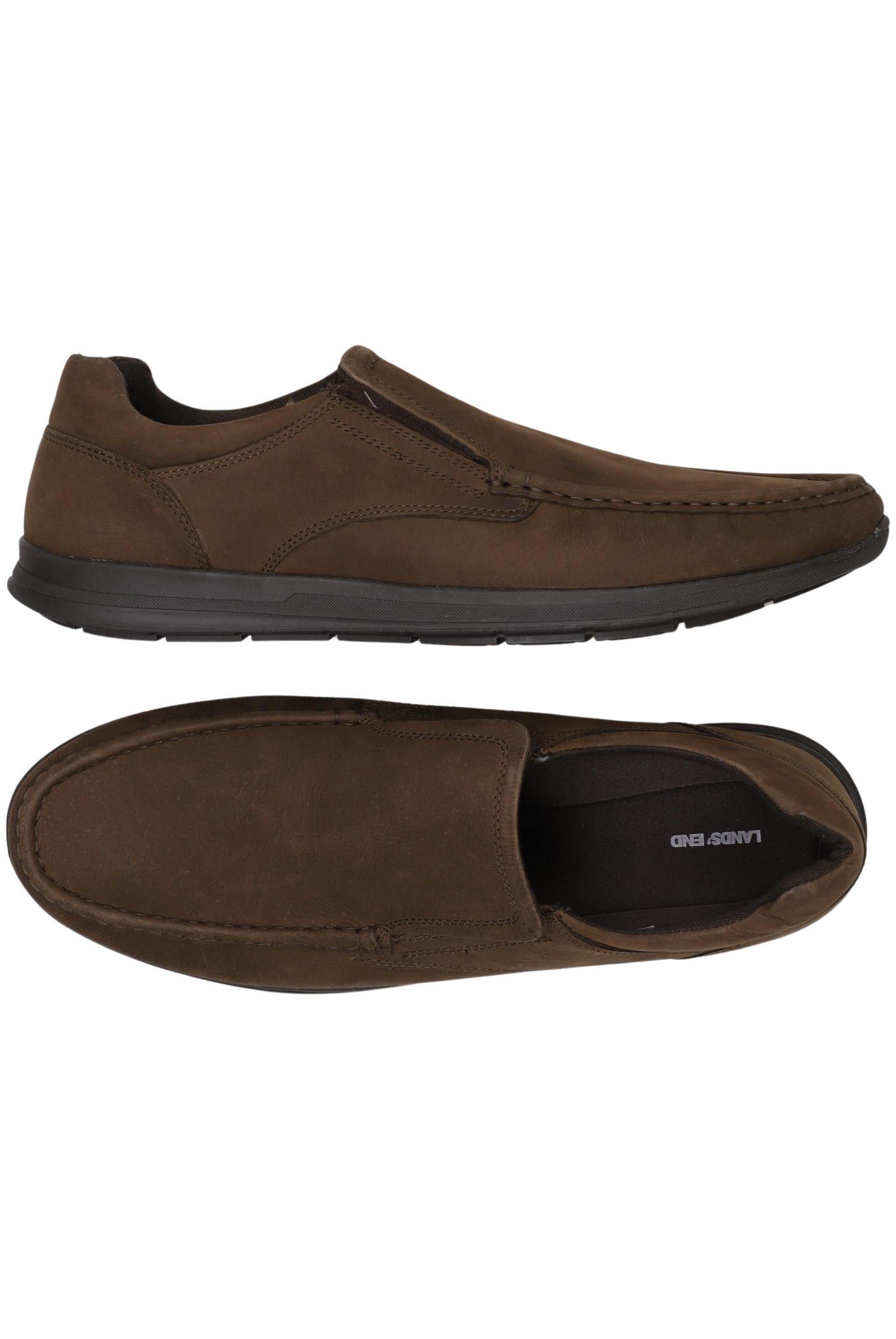 

Lands End Herren Halbschuh, braun, Gr. 47