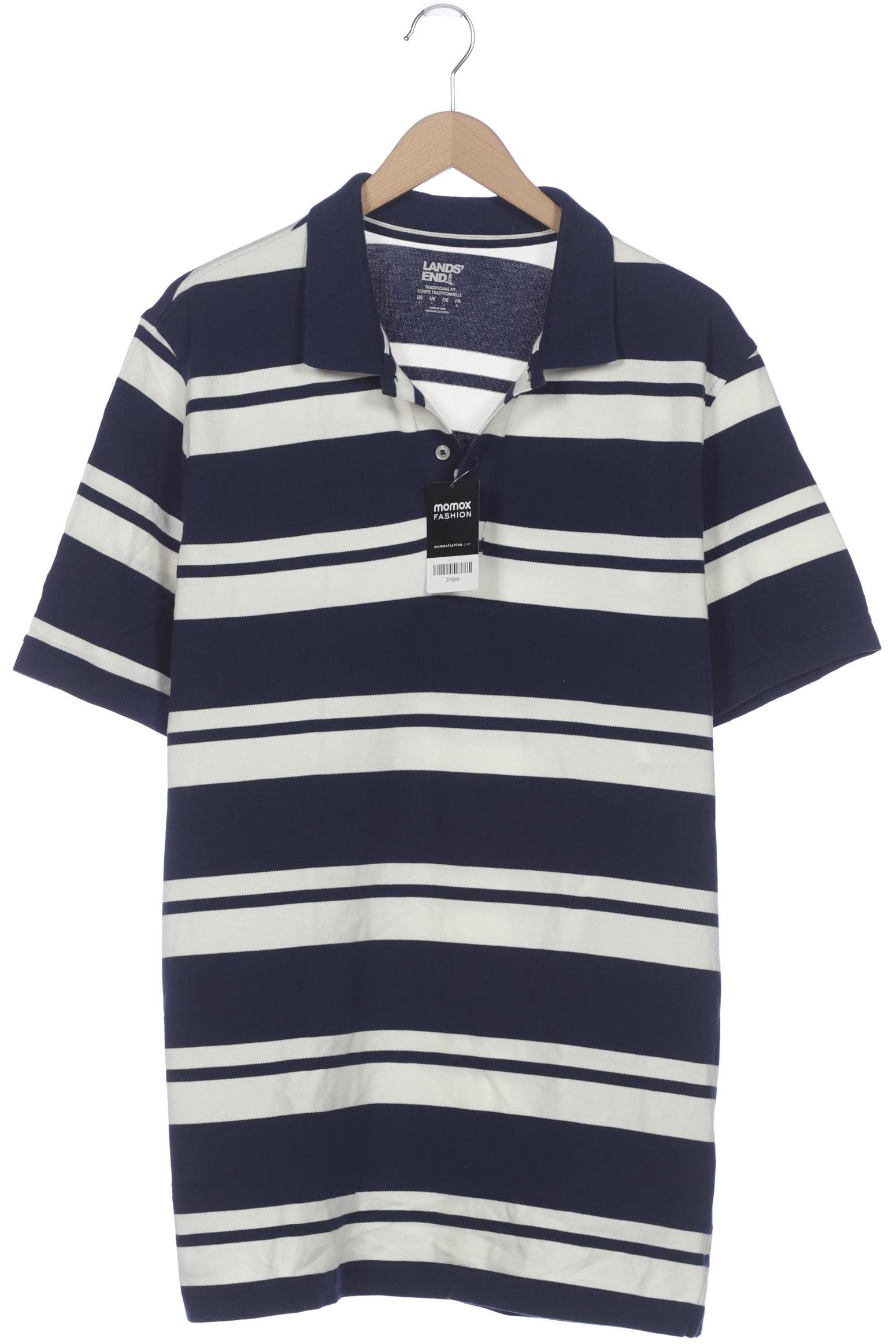 

Lands End Herren Poloshirt, cremeweiß, Gr. 52