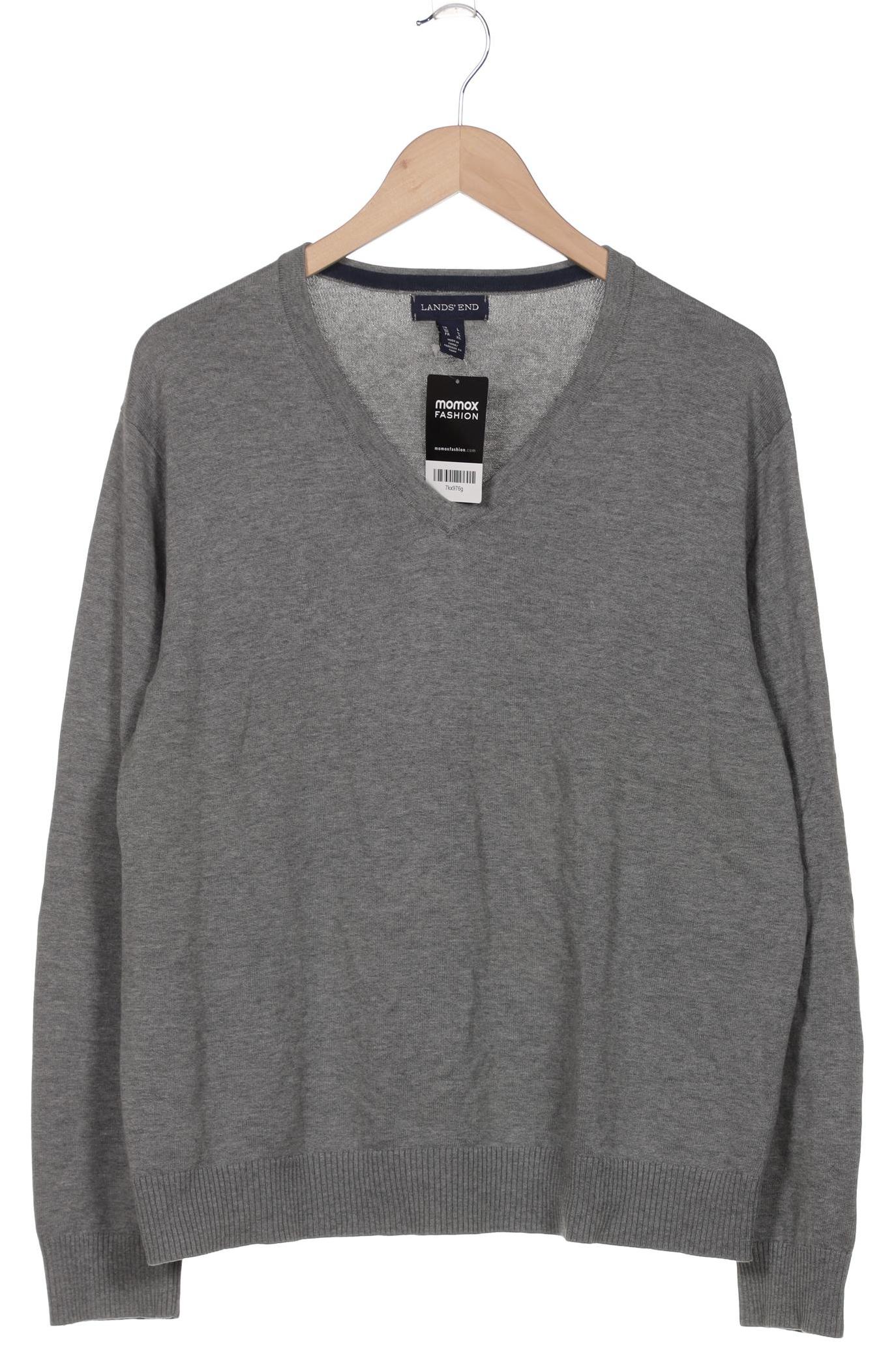 

Lands End Herren Pullover, grau, Gr. 52