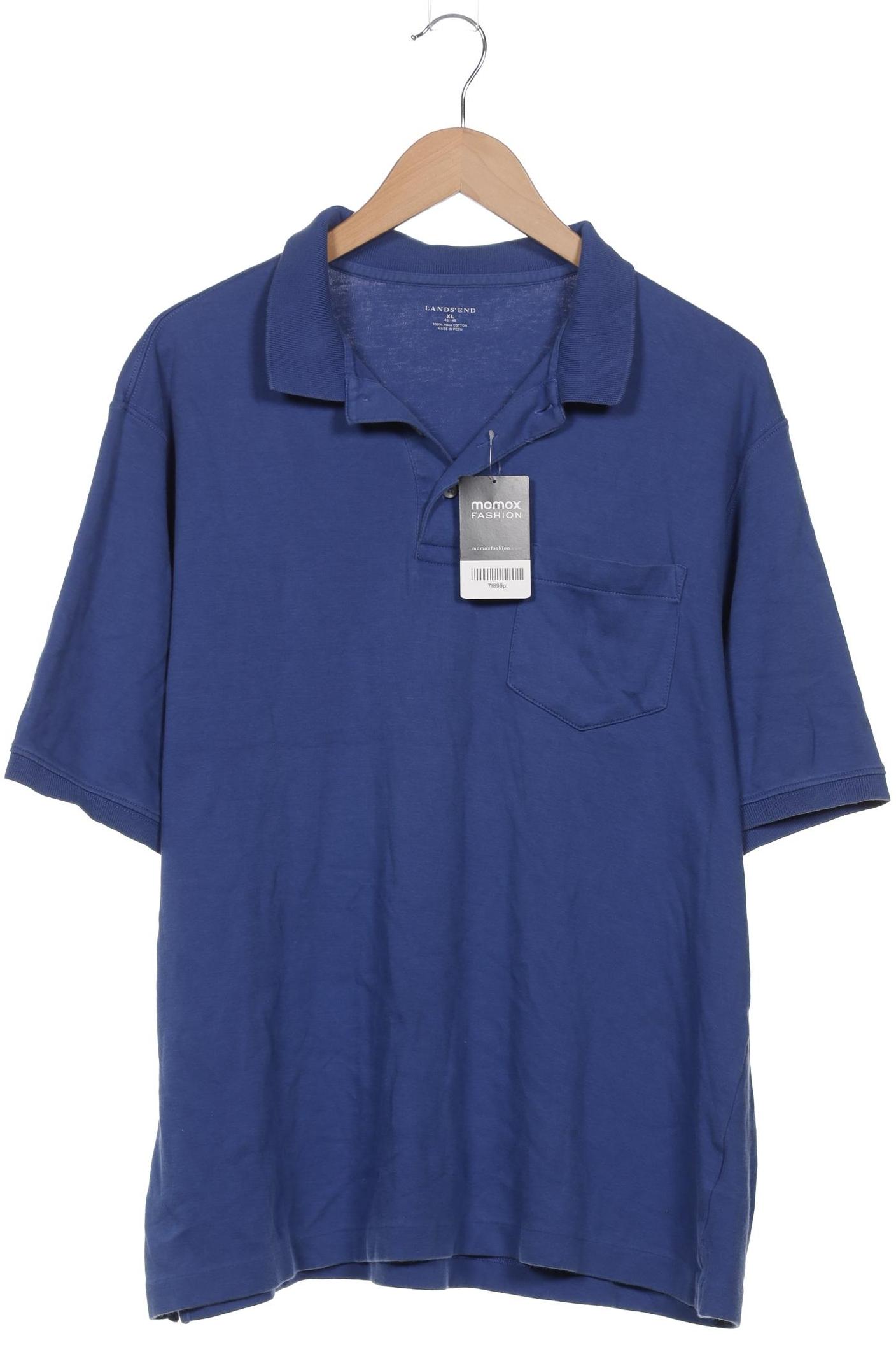 

Lands End Herren Poloshirt, blau, Gr. 54