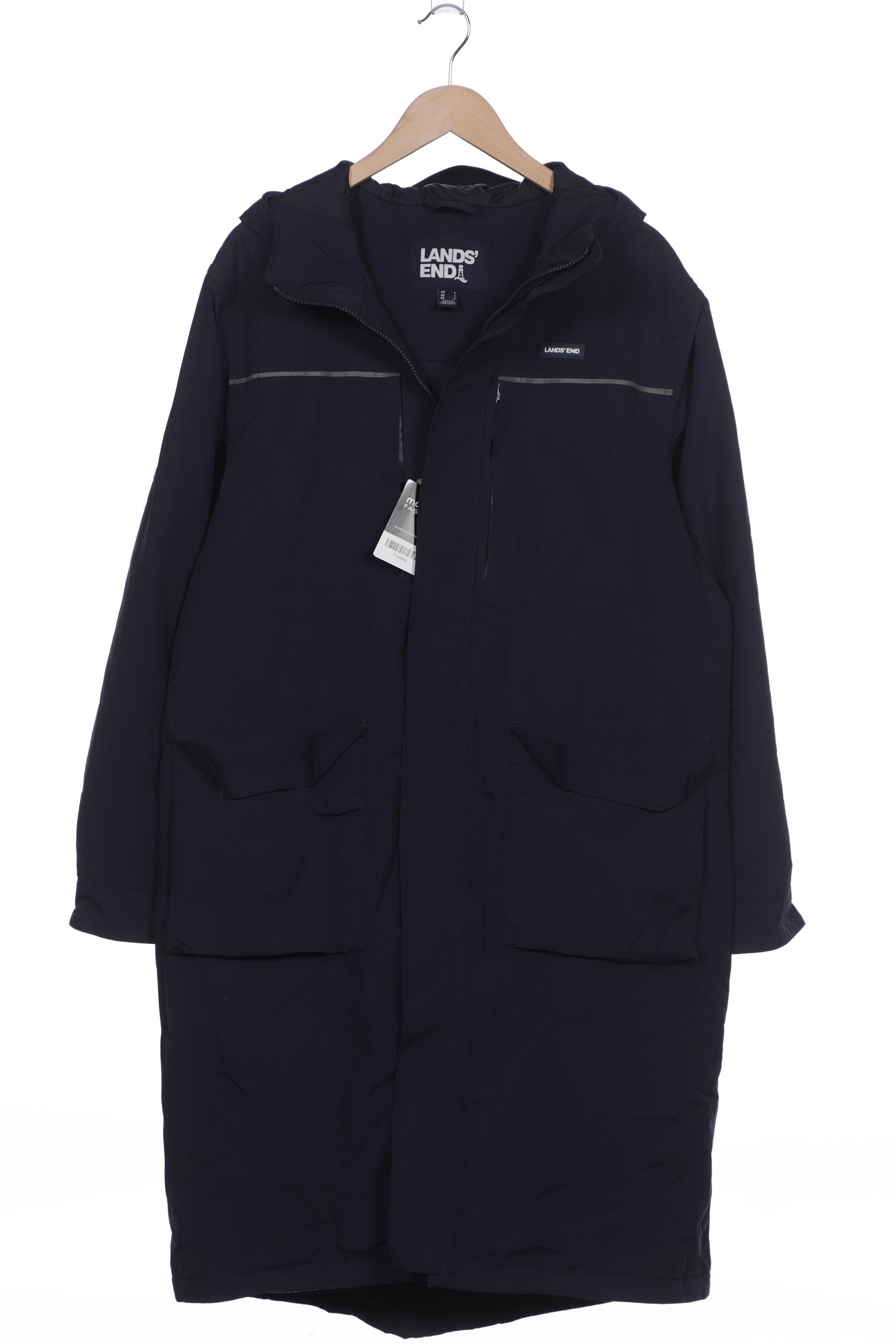 

Lands End Herren Mantel, marineblau, Gr. 52