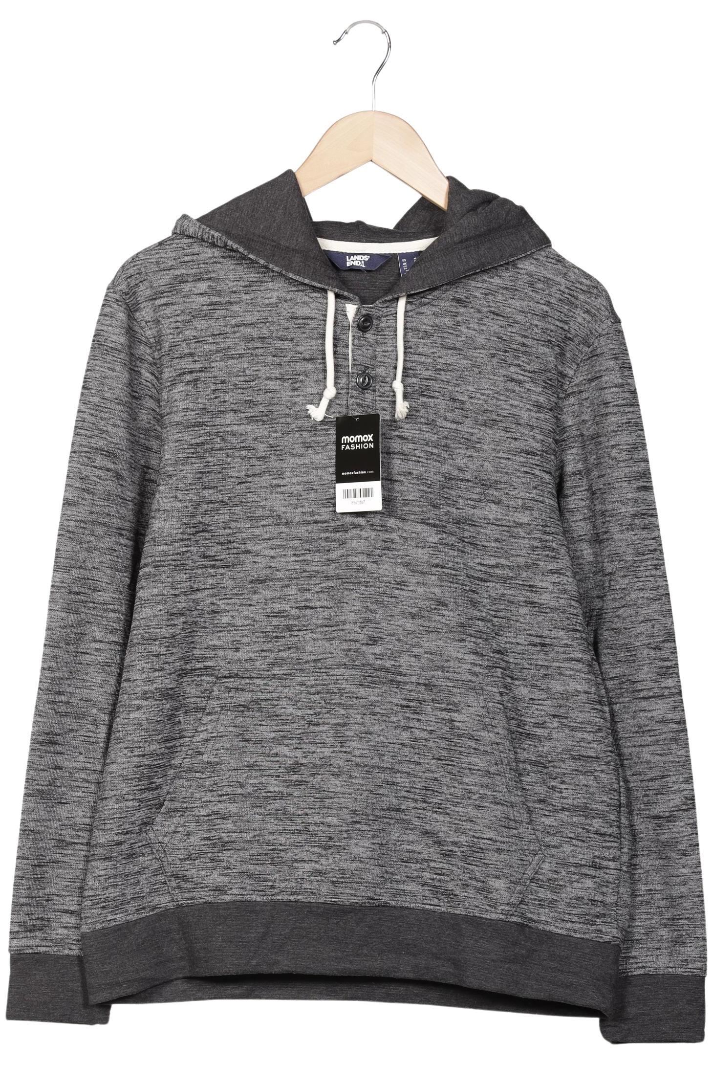 

Lands End Herren Kapuzenpullover, grau, Gr. 48