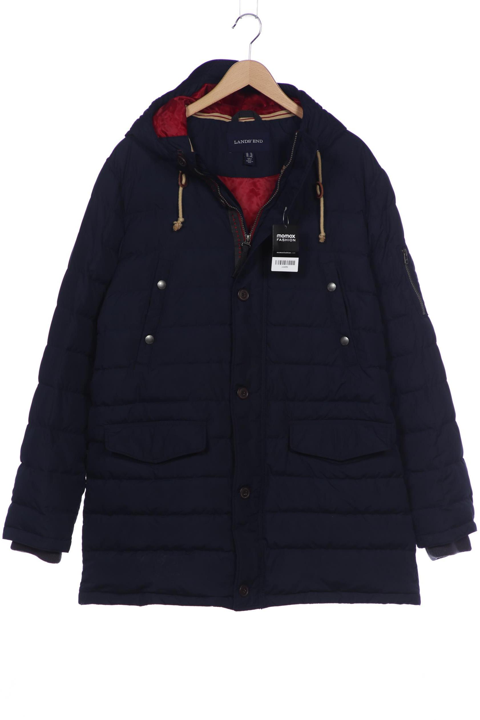 

Lands End Herren Mantel, marineblau, Gr. 54