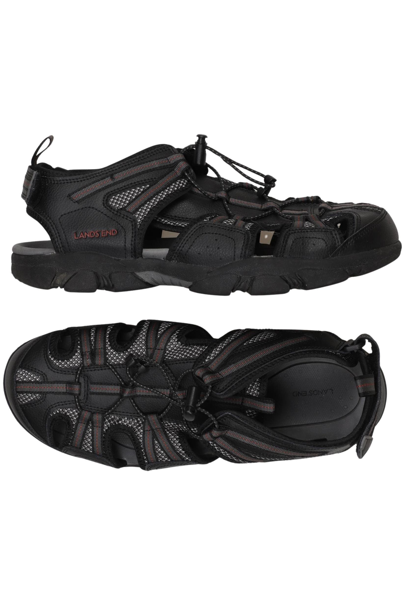 Thumbnail - Lands End Herren Sandale, schwarz, Gr. 47