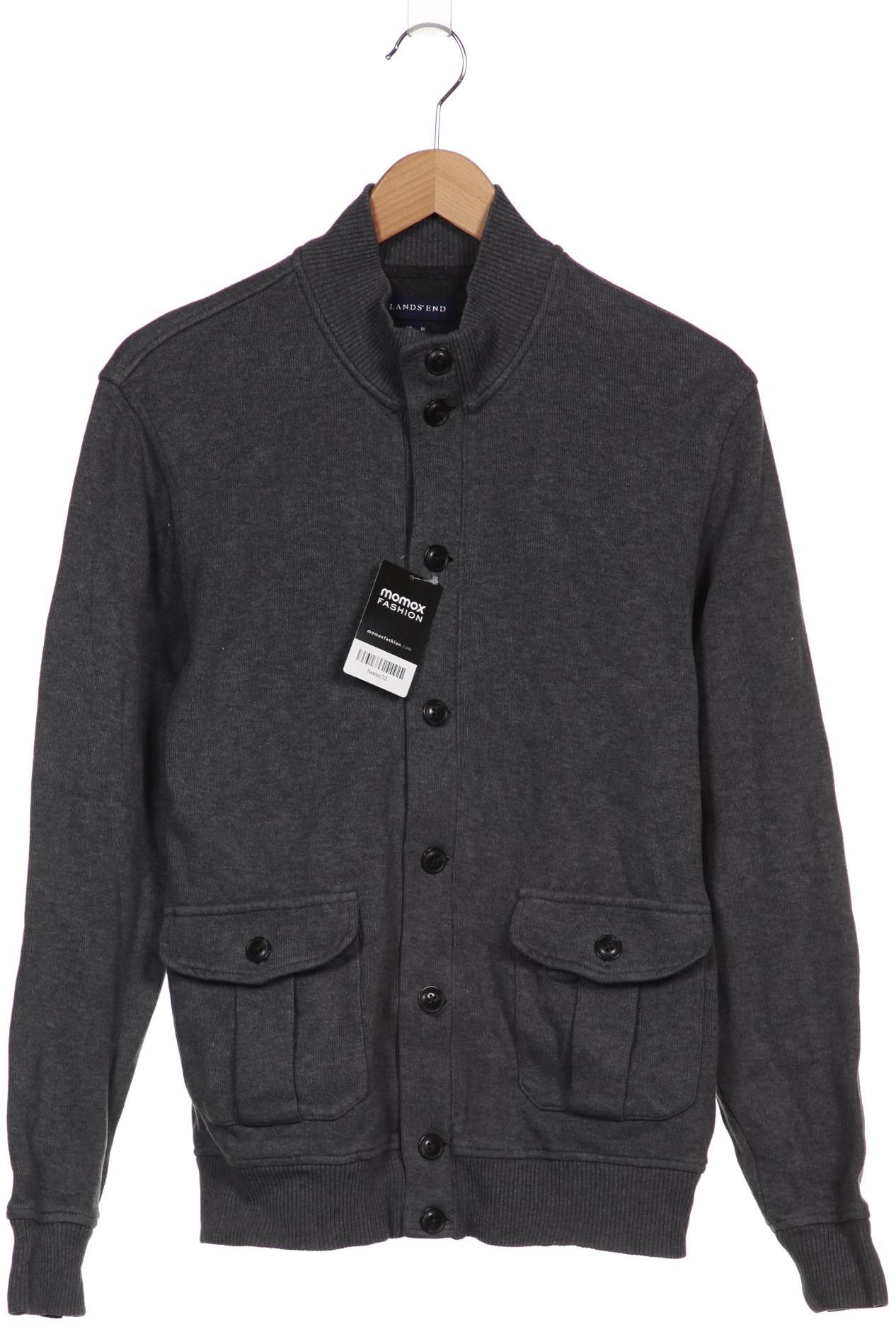 Thumbnail - Lands End Herren Strickjacke, grau, Gr. 48