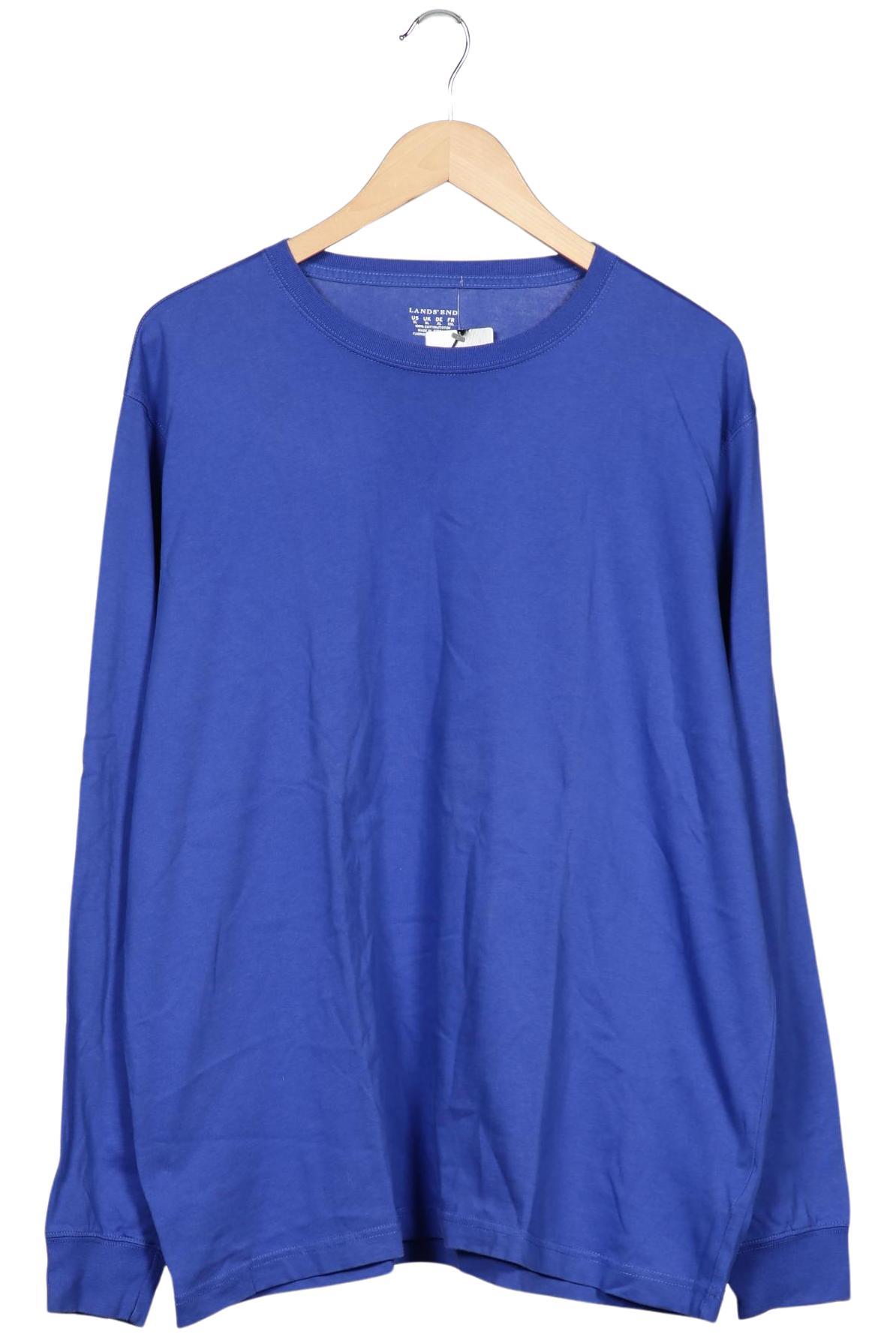 

Lands End Herren Langarmshirt, blau, Gr. 54