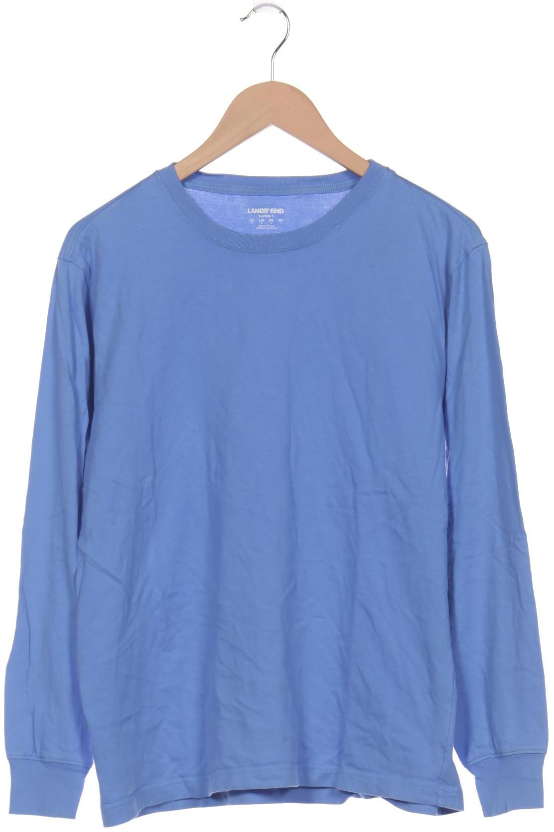 

Lands End Herren Langarmshirt, blau, Gr. 48