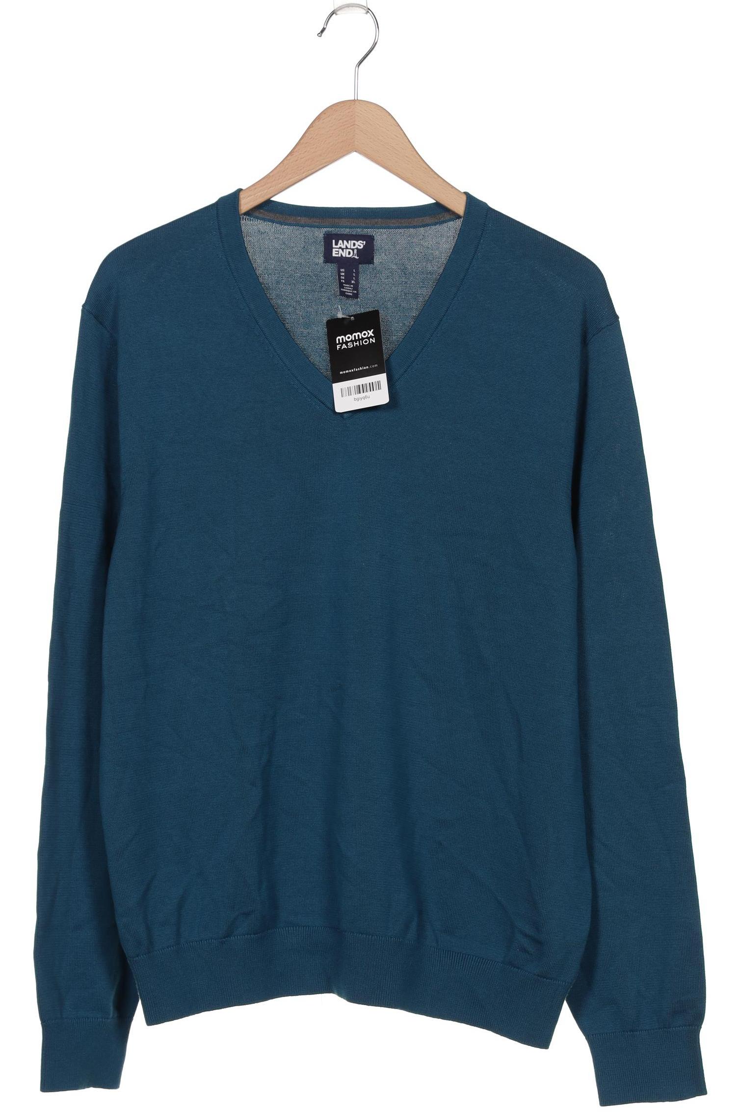 

Lands End Herren Pullover, blau, Gr. 52