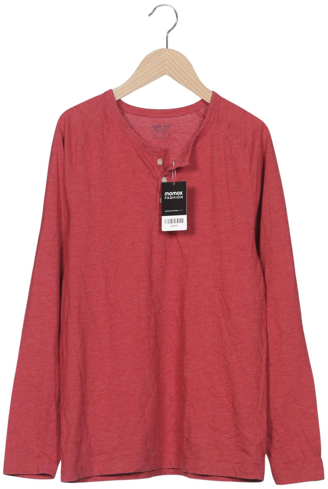 

Lands End Herren Langarmshirt, rot, Gr. 46