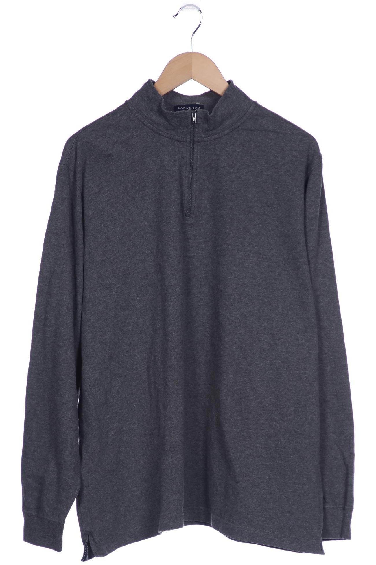 

Lands End Herren Langarmshirt, grau, Gr. 46