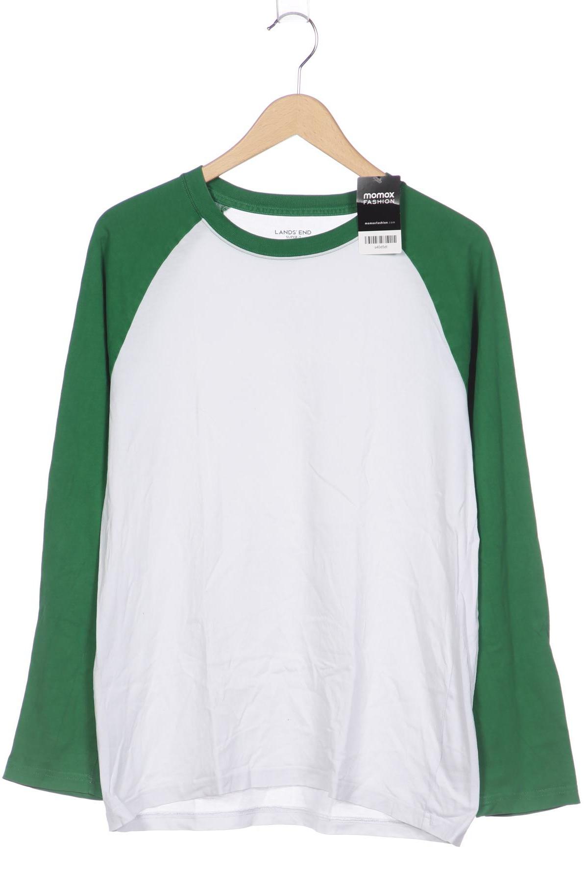 

Lands End Herren Langarmshirt, weiß