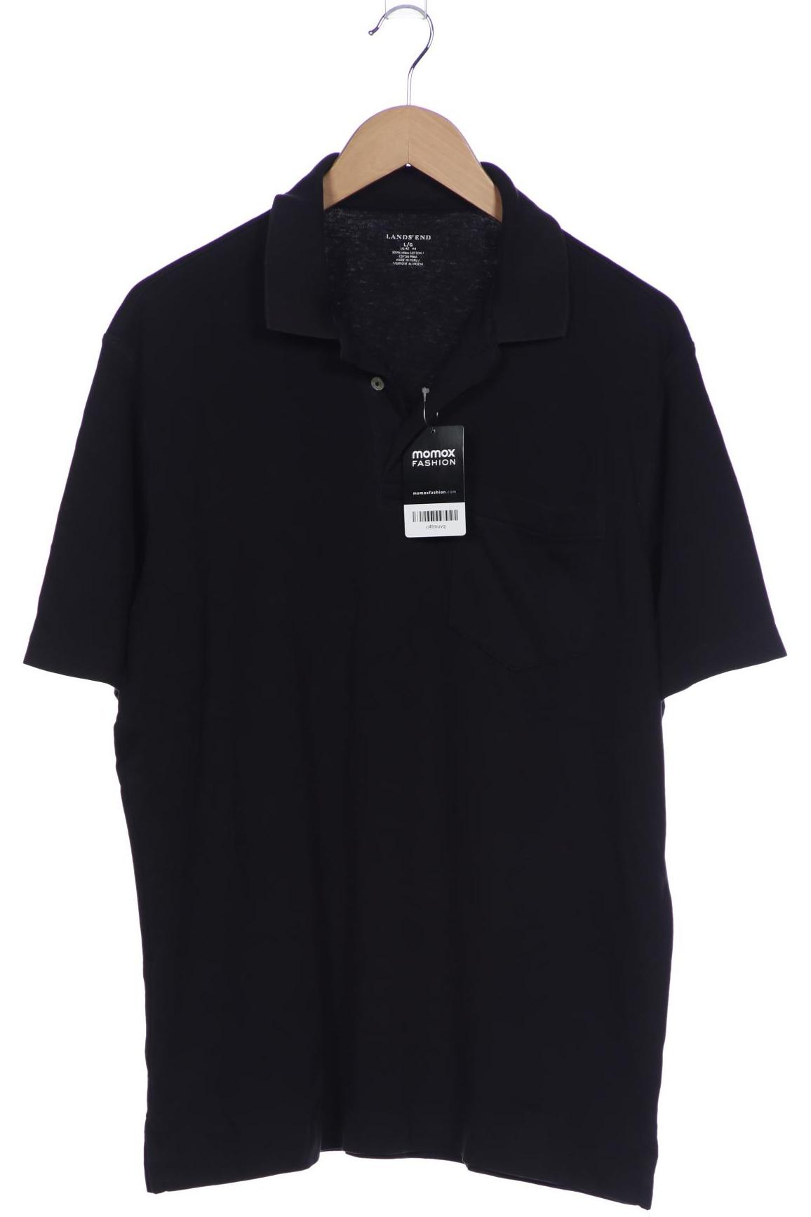

Lands End Herren Poloshirt, schwarz, Gr. 52