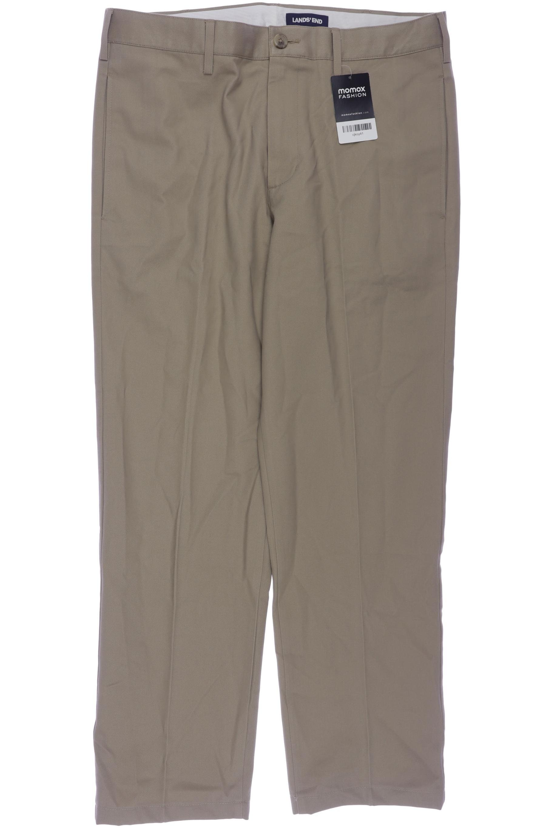 

Lands End Herren Stoffhose, beige, Gr. 48