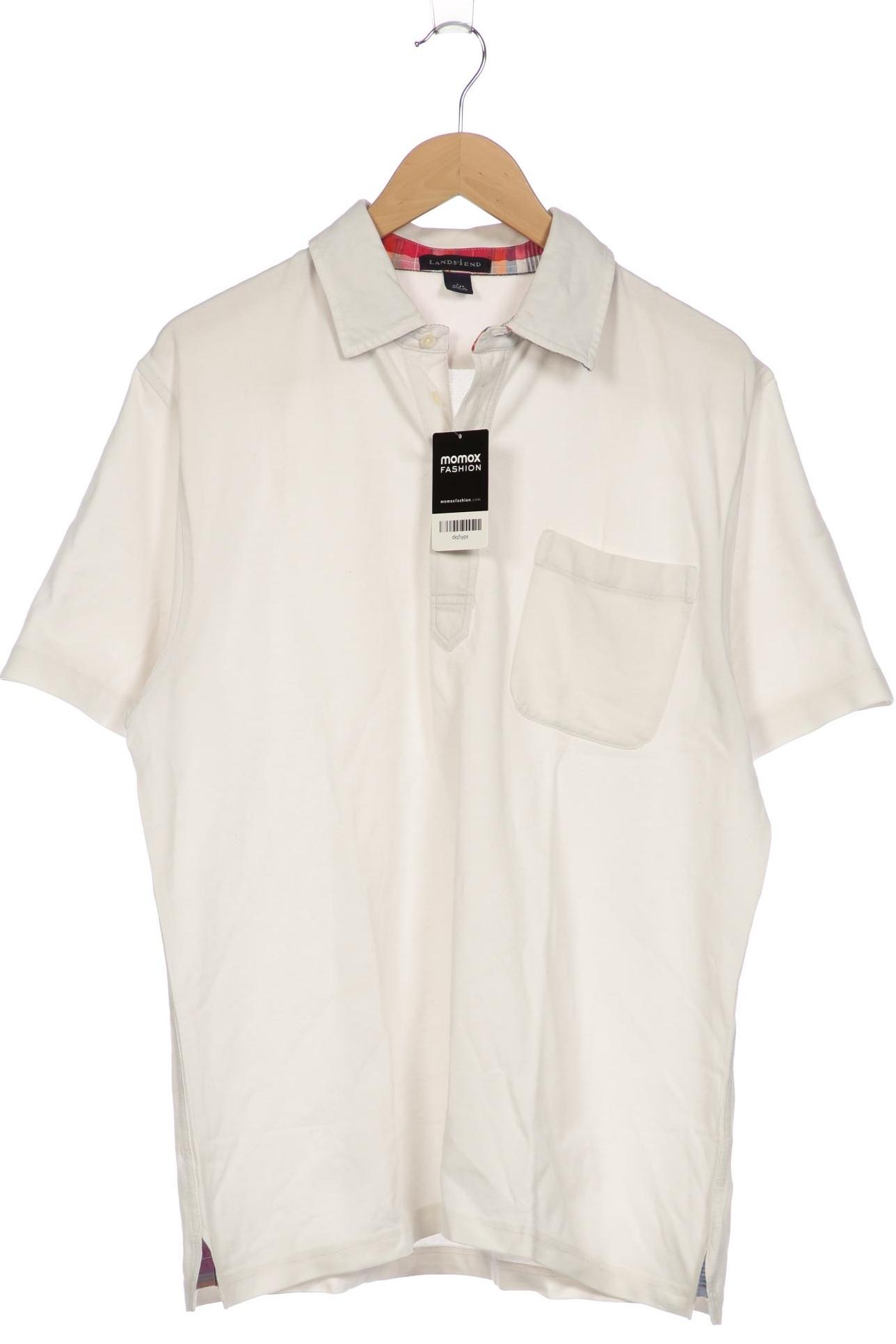 

Lands End Herren Poloshirt, weiß, Gr. 52