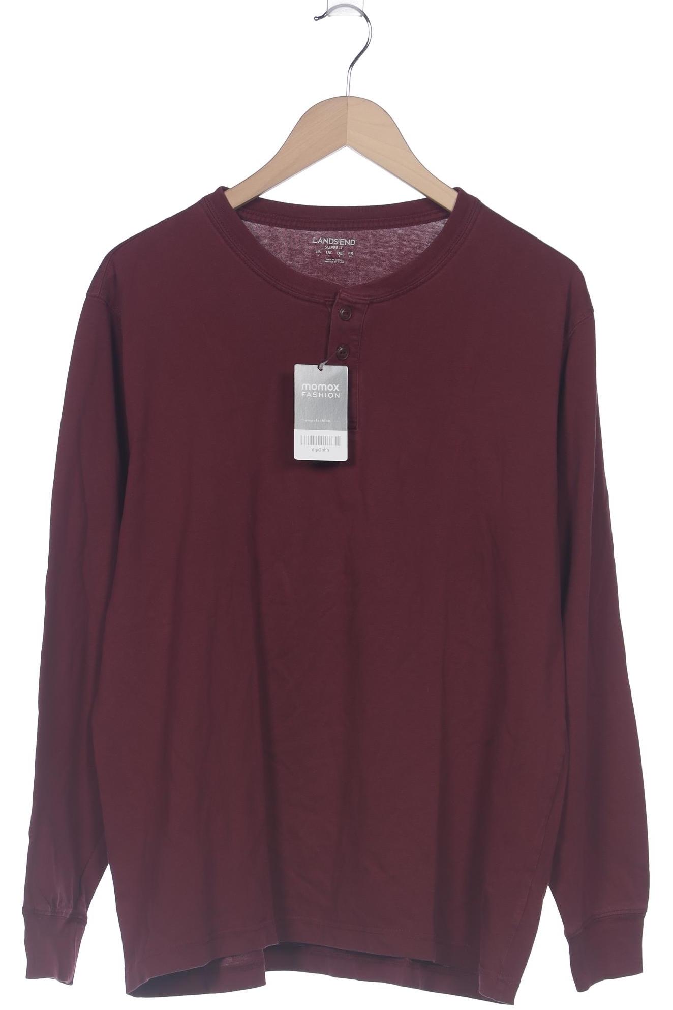 

Lands End Herren T-Shirt, bordeaux, Gr. 52