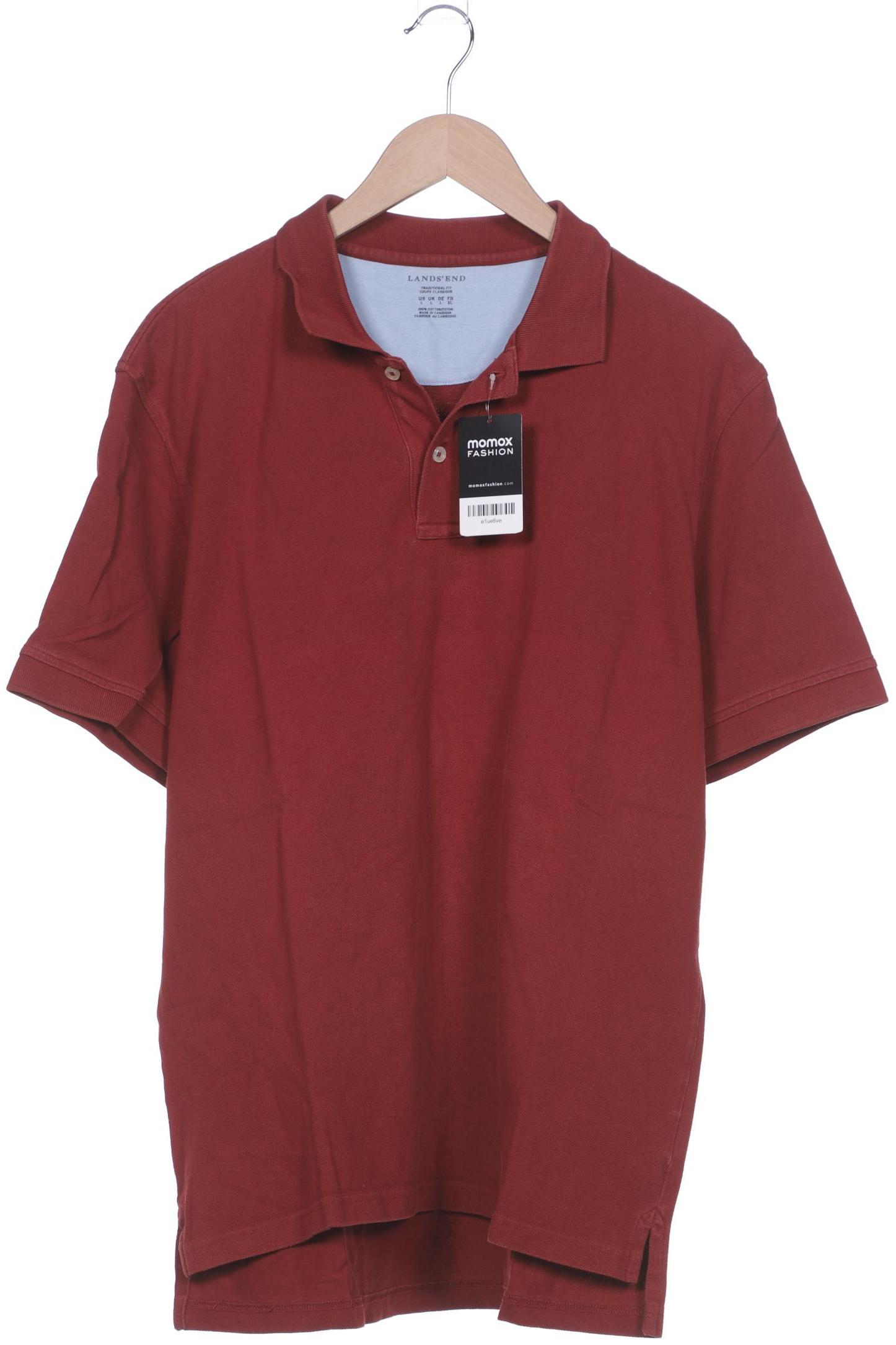 

Lands End Herren Poloshirt, bordeaux, Gr. 52