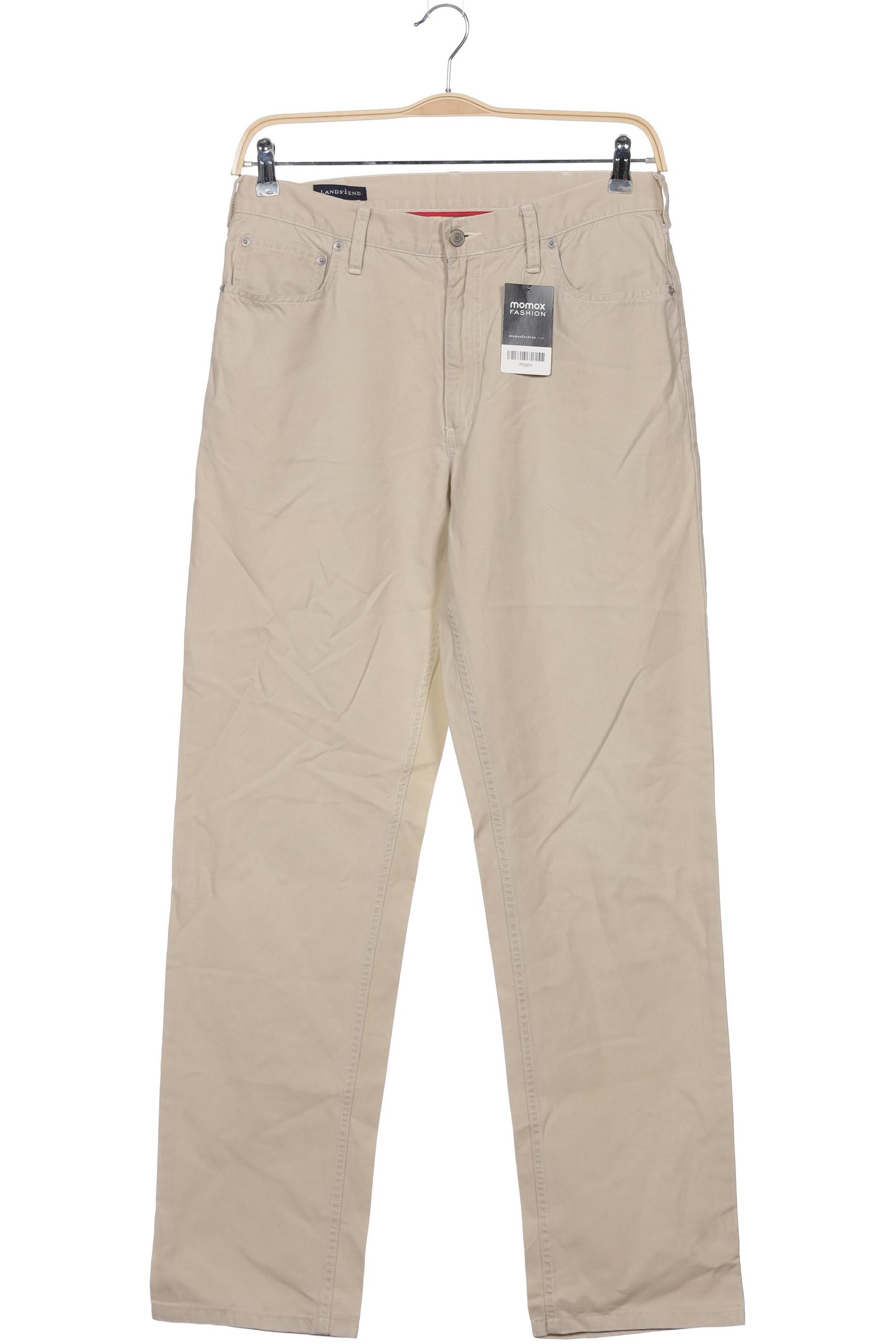 

Lands End Herren Stoffhose, cremeweiß, Gr. 33