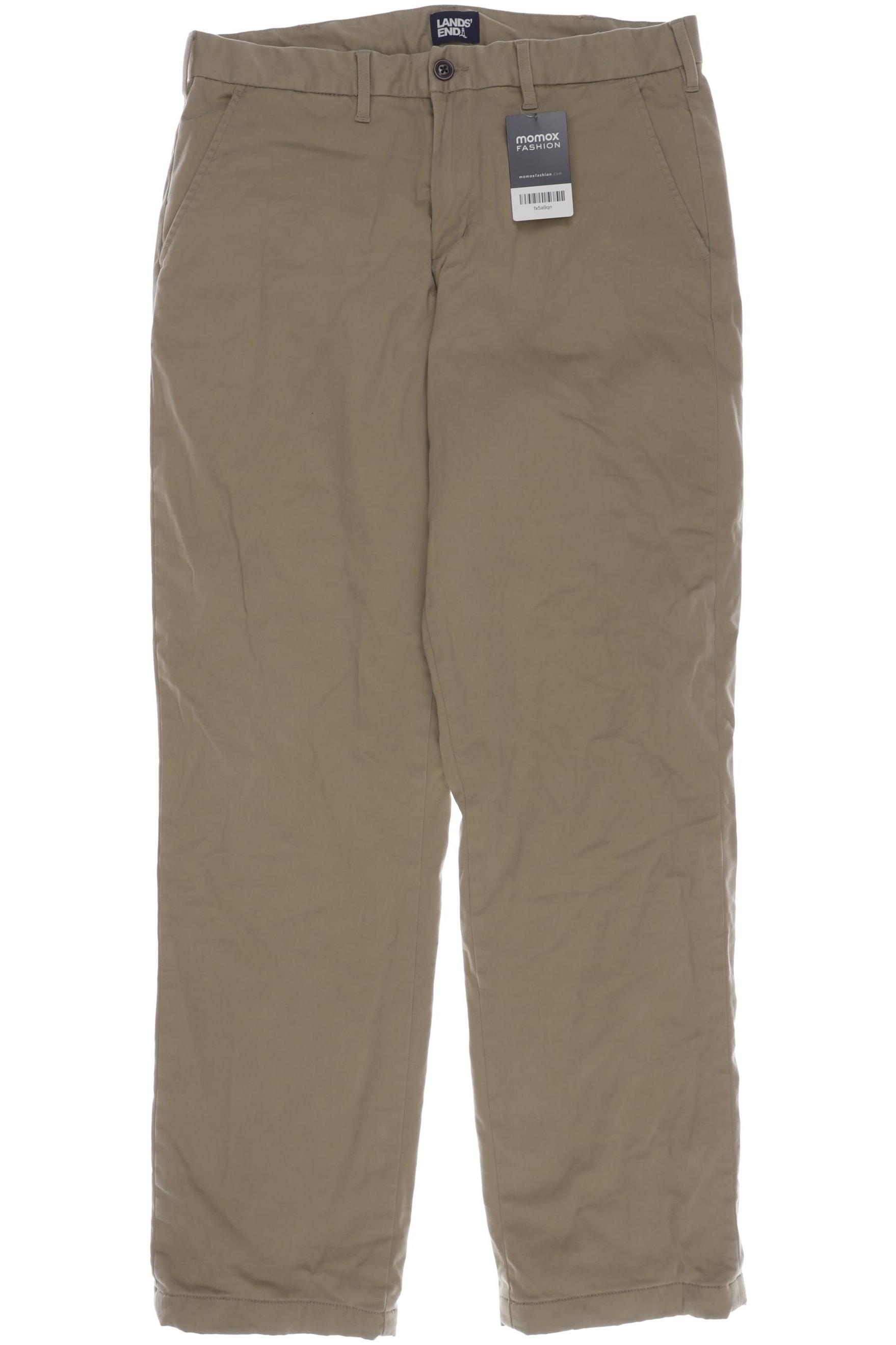 

Lands End Herren Stoffhose, beige, Gr. 34