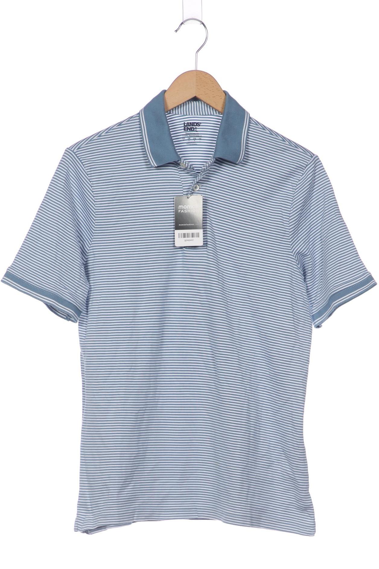 

Lands End Herren Poloshirt, blau, Gr. 48