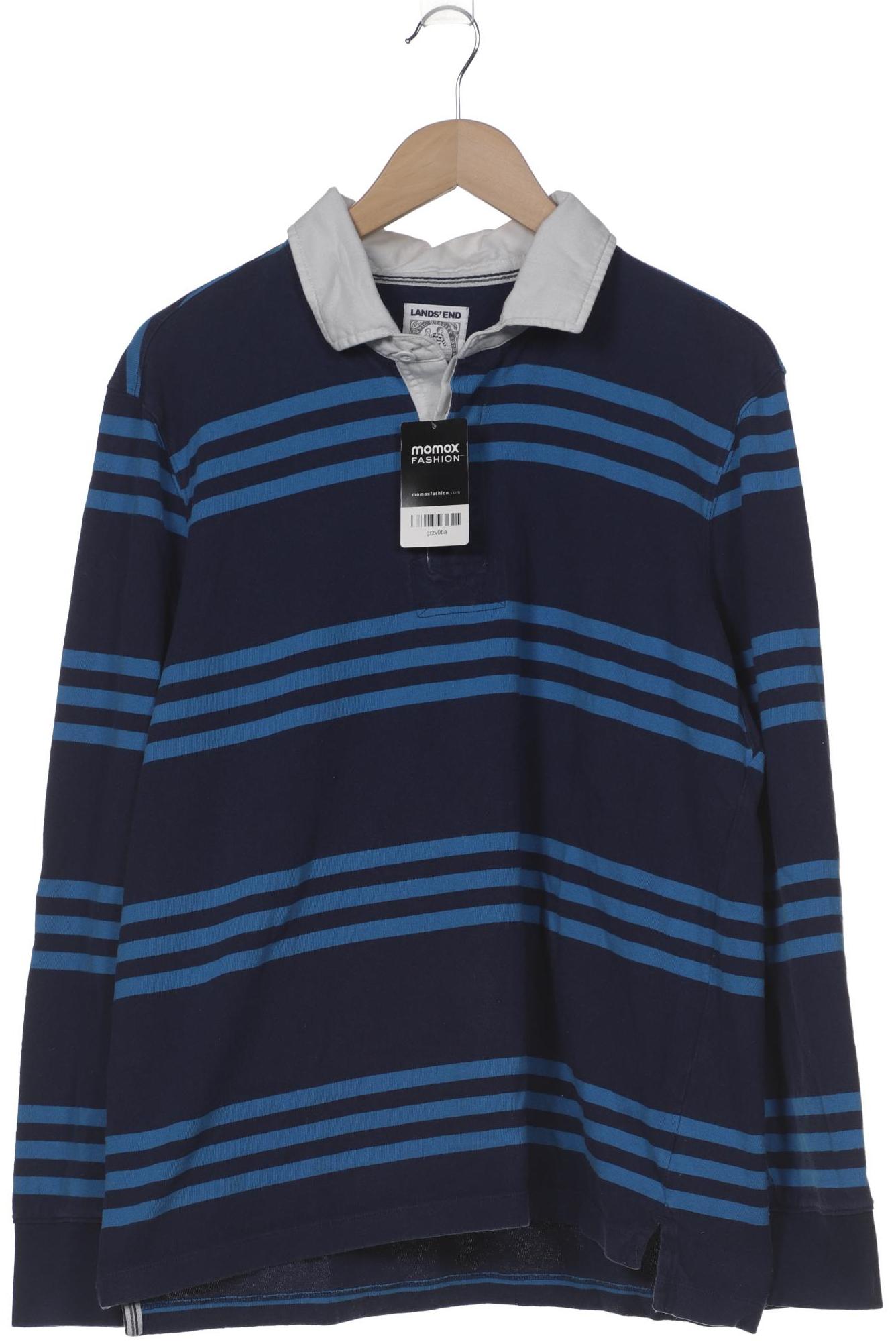 

Lands End Herren Poloshirt, blau, Gr. 52