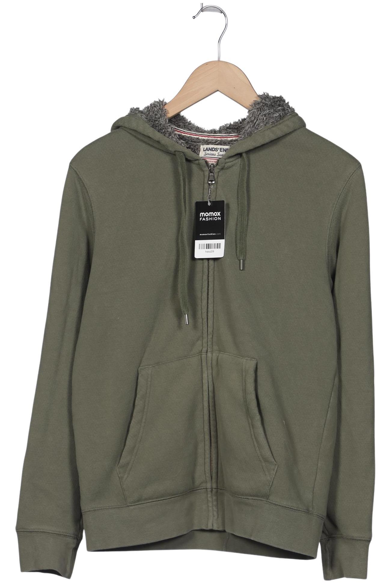 

Lands End Herren Kapuzenpullover, grün, Gr. 46