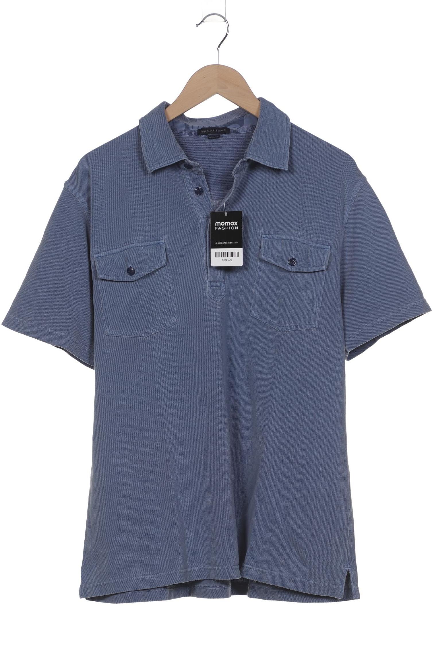 

Lands End Herren Poloshirt, blau, Gr. 52