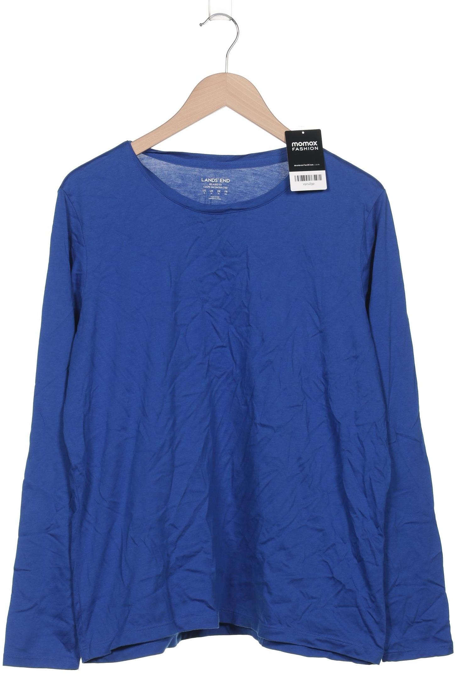 

Lands End Herren Langarmshirt, blau, Gr. 54