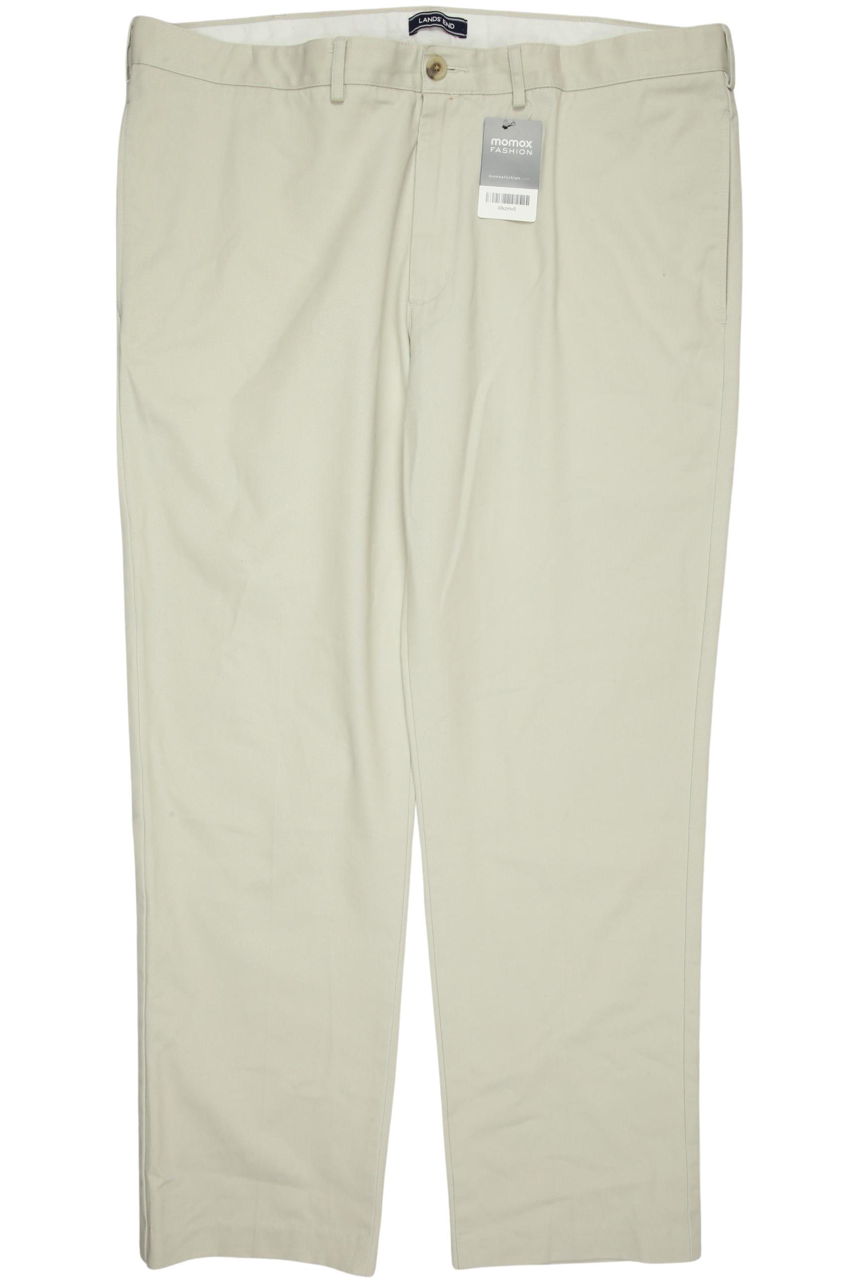 

Lands End Herren Stoffhose, cremeweiß, Gr. 56