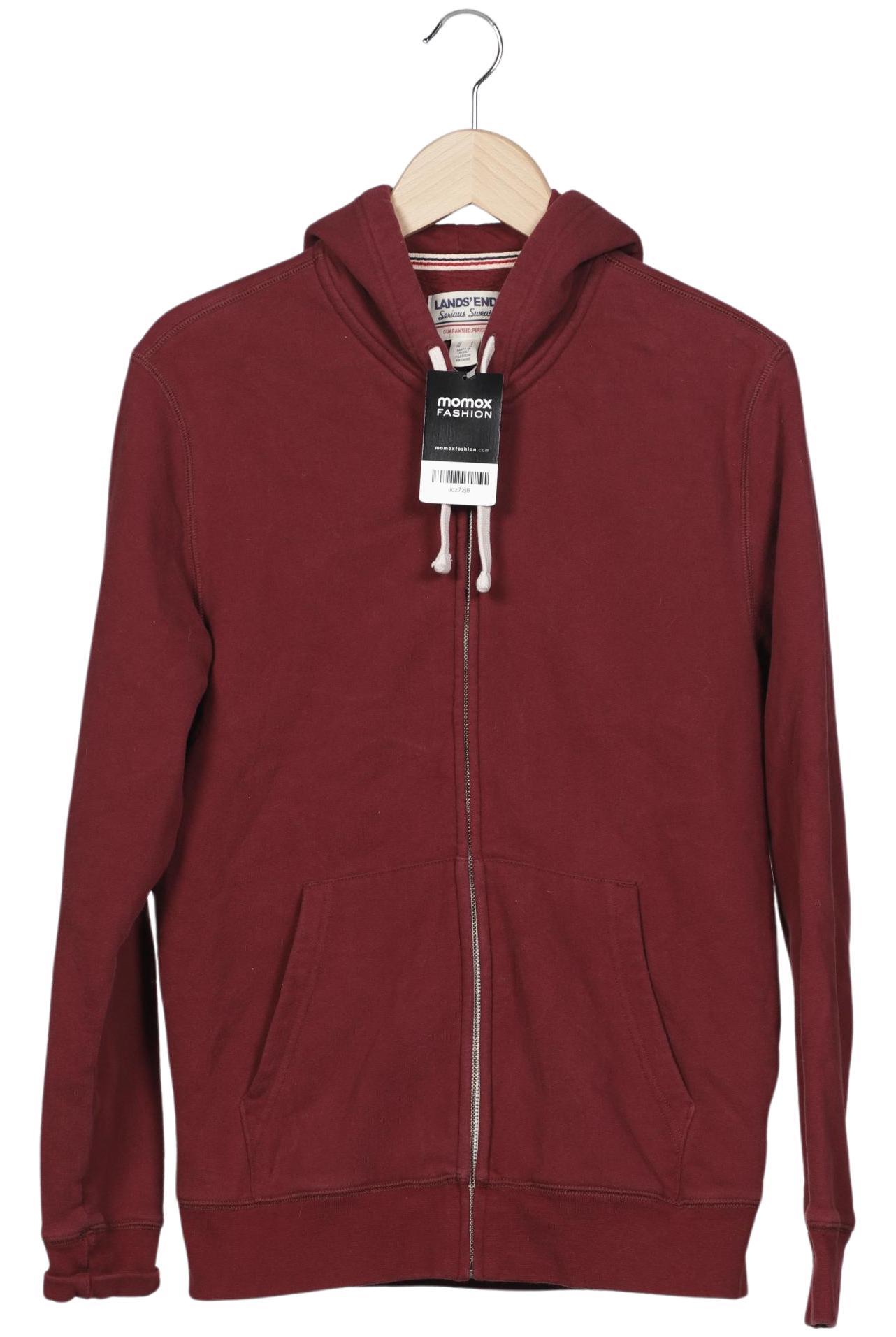 

Lands End Herren Kapuzenpullover, bordeaux, Gr. 46