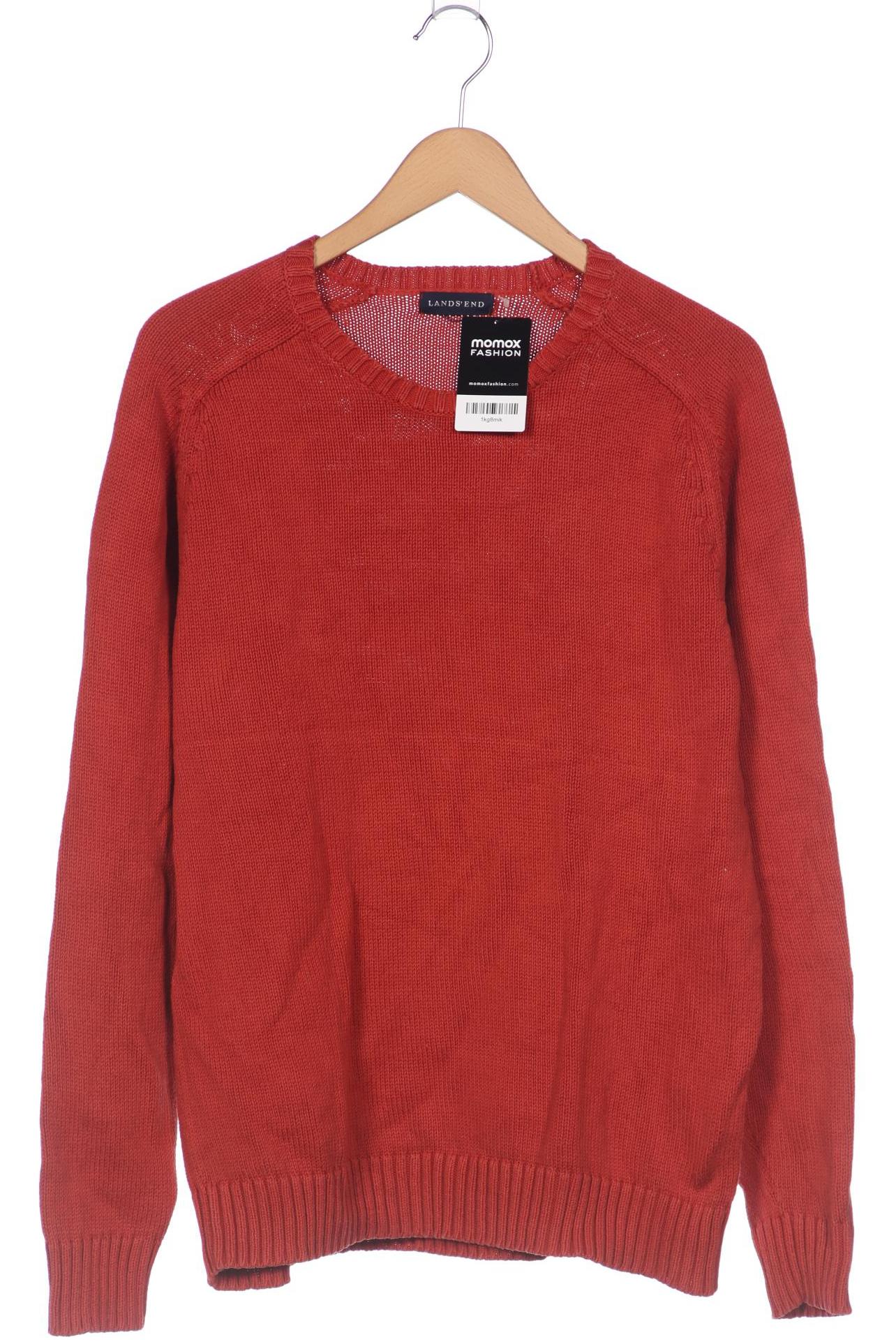 

Lands End Herren Pullover, orange, Gr. 52
