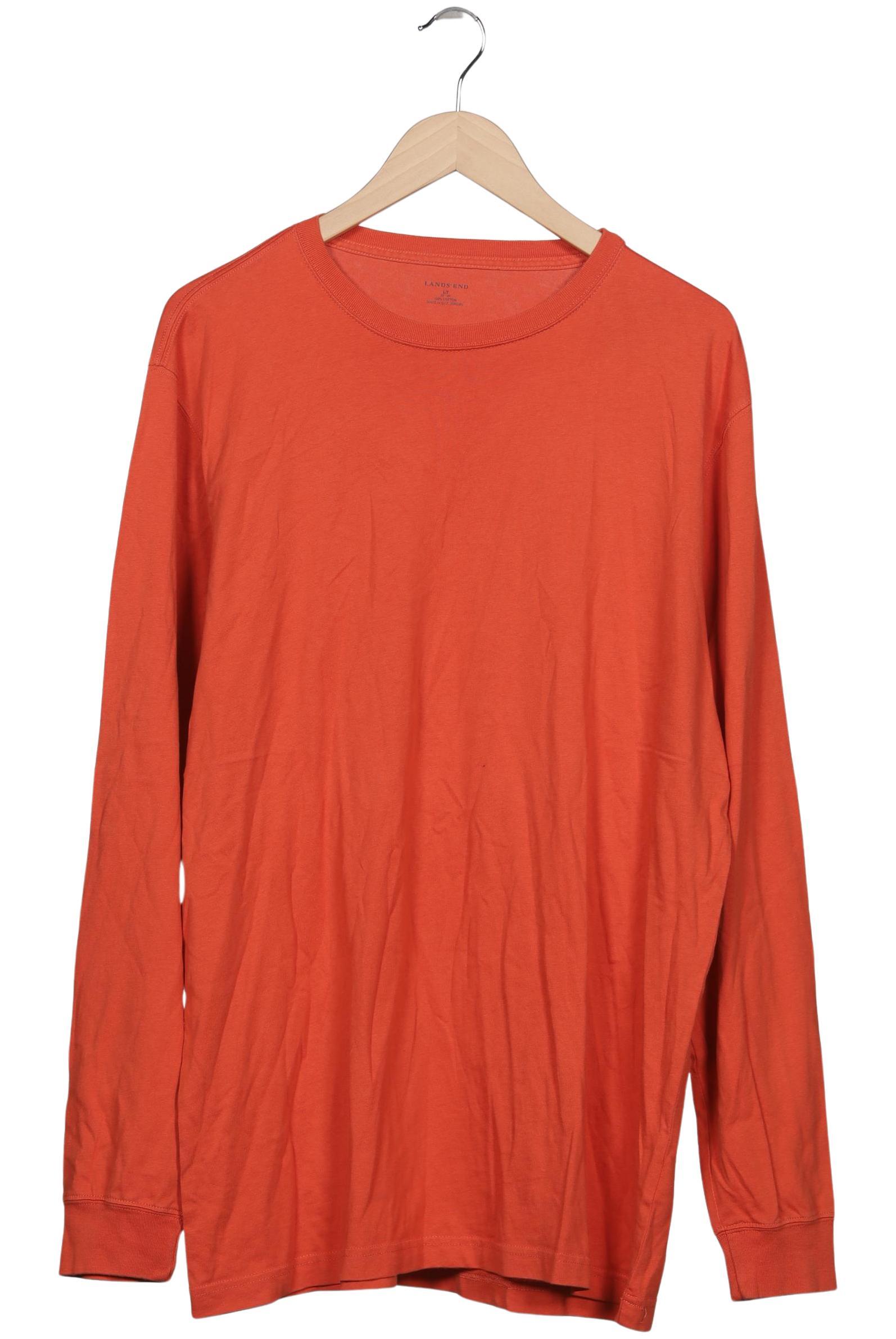 

Lands End Herren Langarmshirt, orange, Gr. 52
