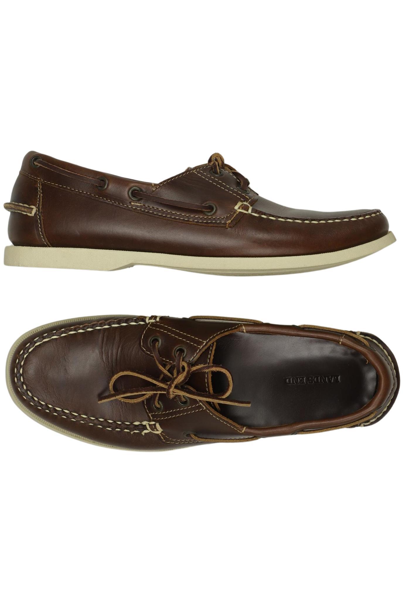 

Lands End Herren Halbschuh, braun, Gr. 9