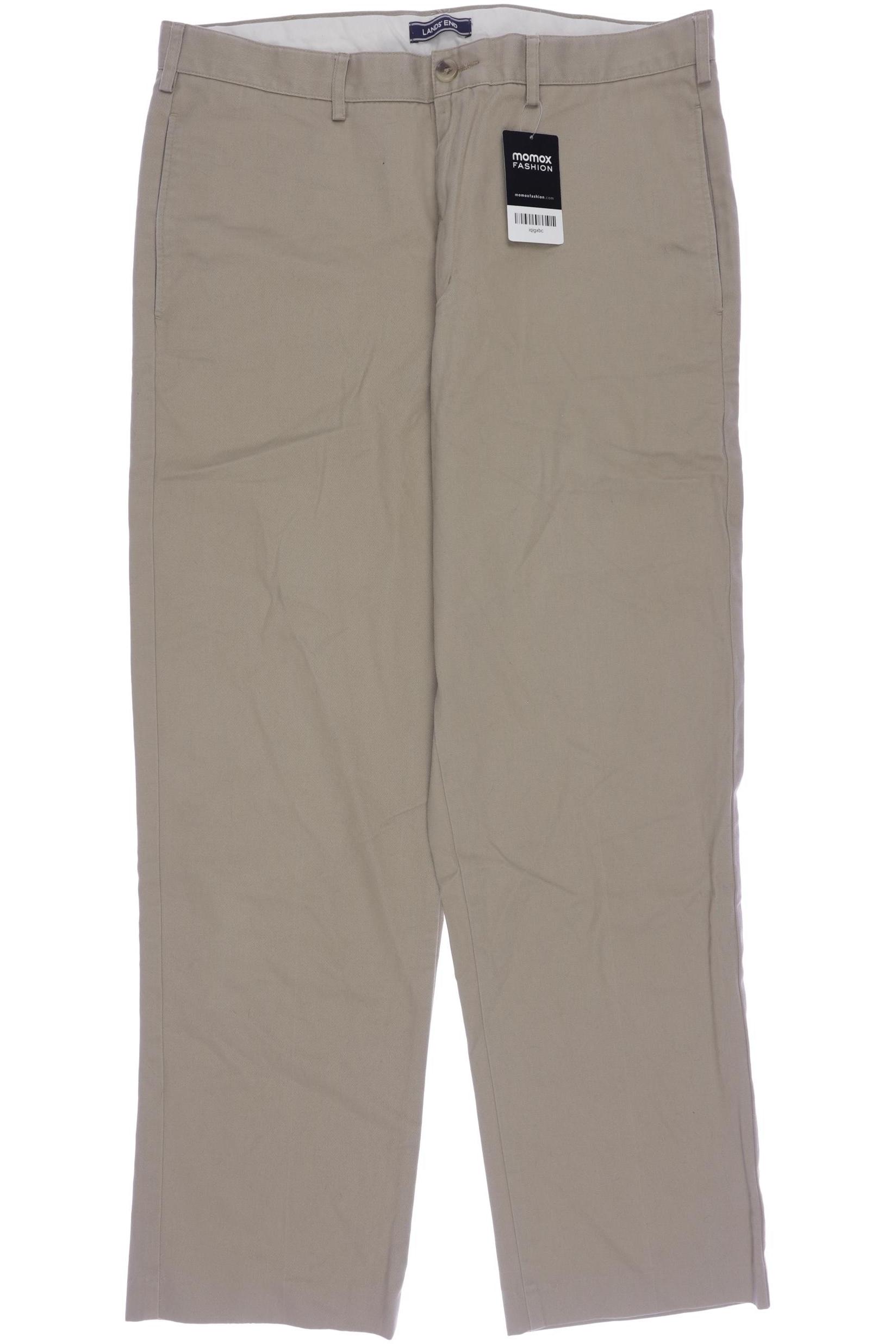 

Lands End Herren Stoffhose, beige, Gr. 48